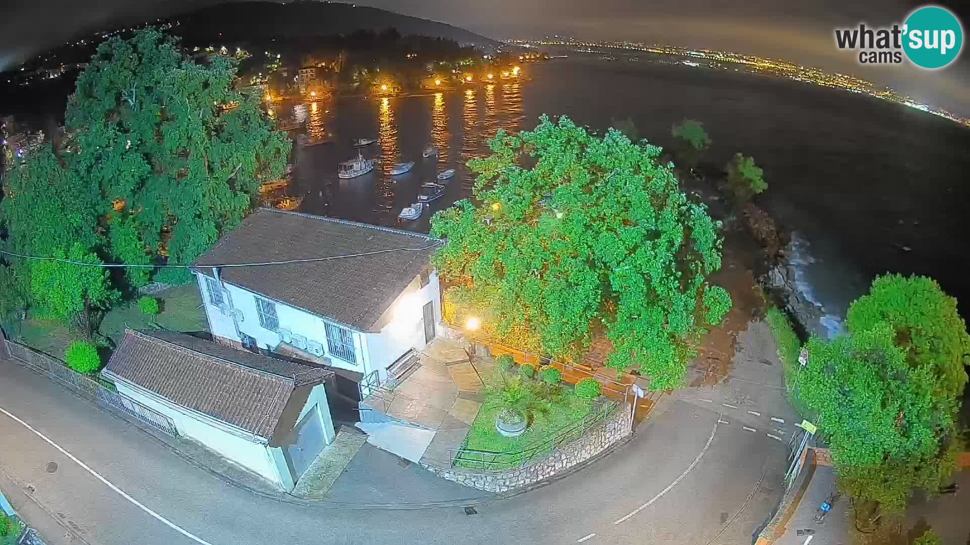 Webcam Ika Hafen – LIVE Blick auf den Hafen und die Lichter von Opatija