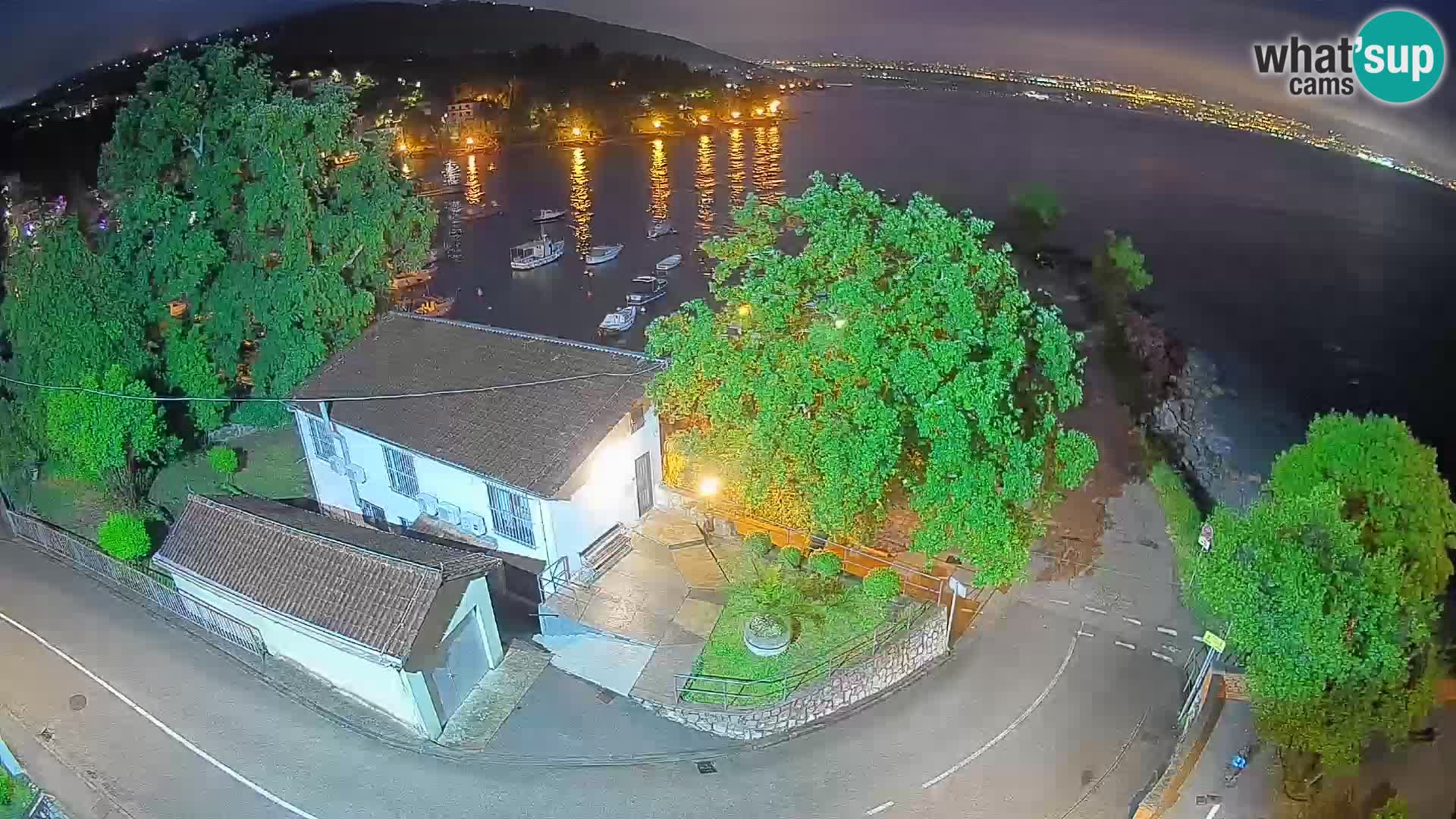 Webcam port d’Ika – Vue en direct et lumières d’Opatija