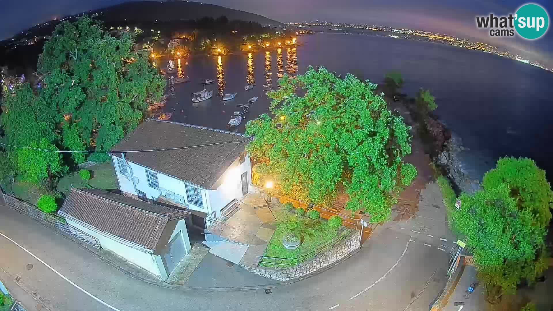 Webcam port d’Ika – Vue en direct et lumières d’Opatija