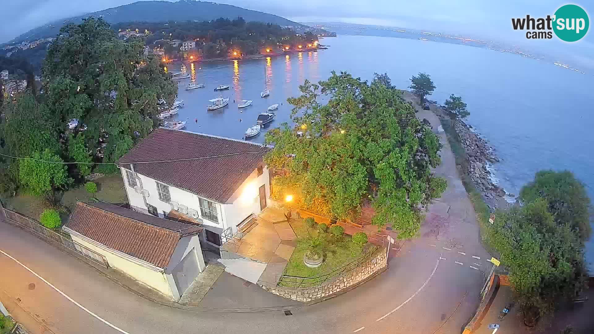 Webcam Ika Hafen – LIVE Blick auf den Hafen und die Lichter von Opatija