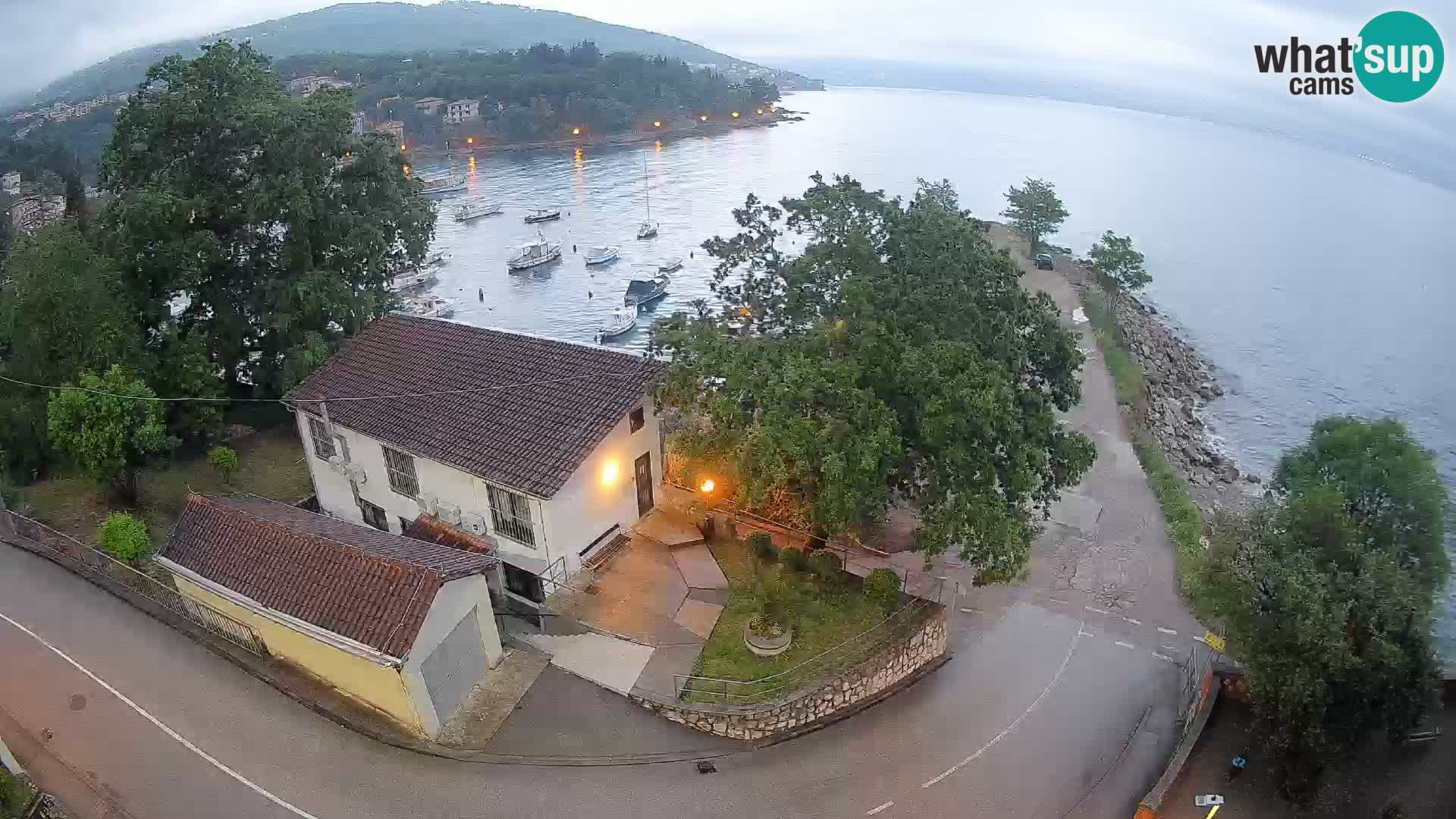 Webcam Ika Hafen – LIVE Blick auf den Hafen und die Lichter von Opatija