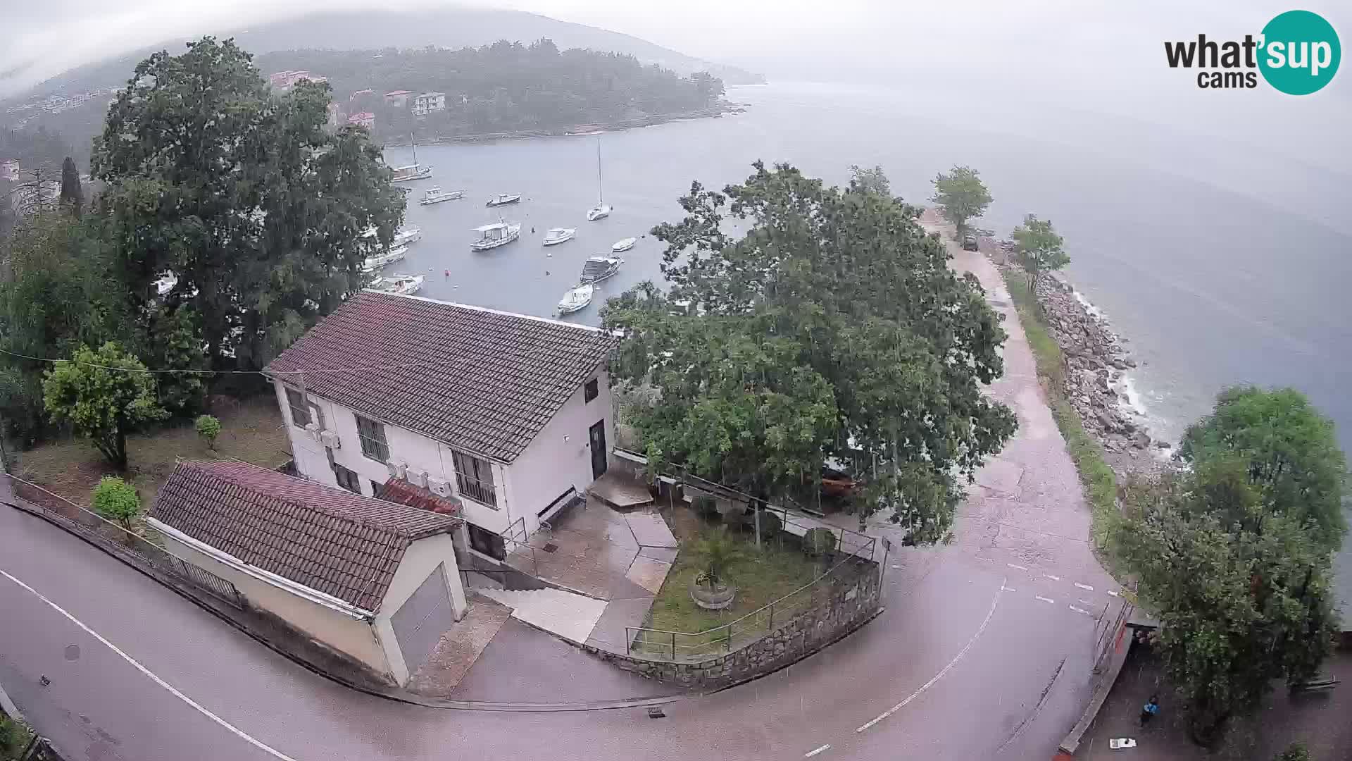 Webcam port d’Ika – Vue en direct et lumières d’Opatija