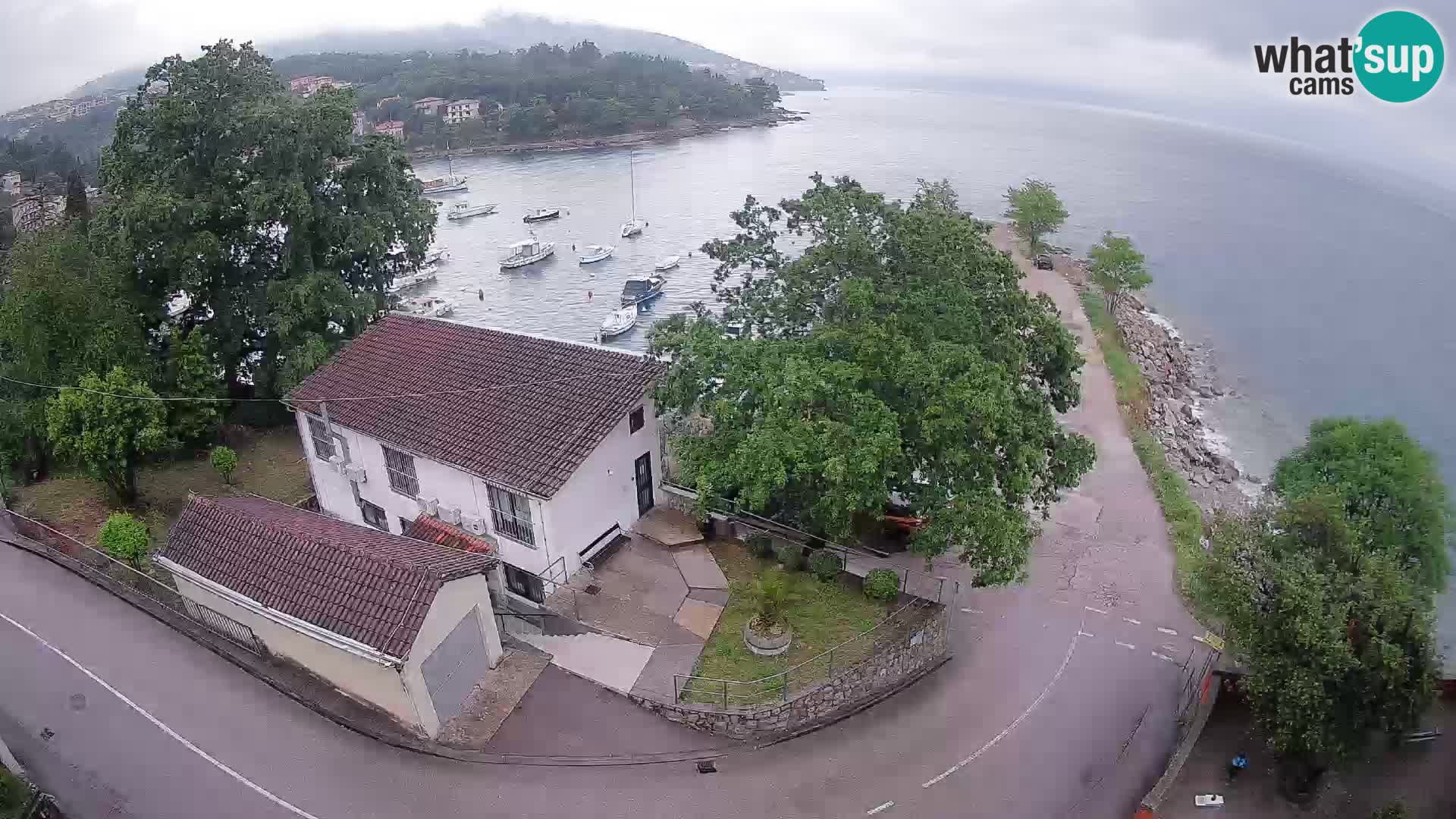 Webcam porto Ika – Vista LIVE sul porto e le luci di Opatija