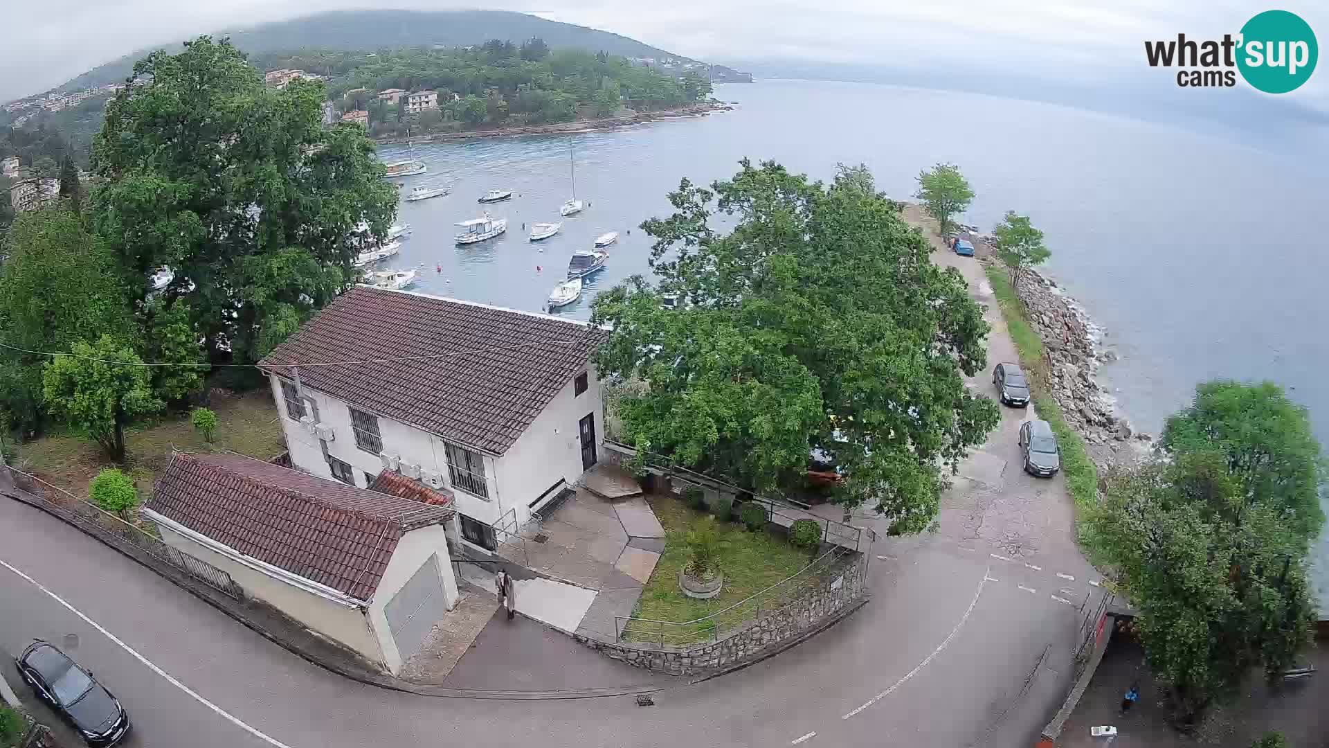 Ika Harbor Webcam – LIVE View of the Harbor and Opatija Lights