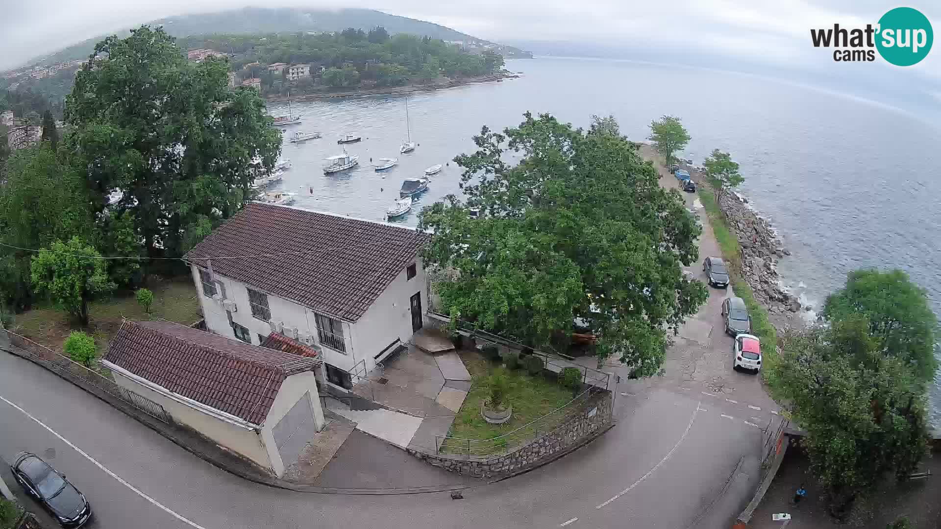 Webcam porto Ika – Vista LIVE sul porto e le luci di Opatija
