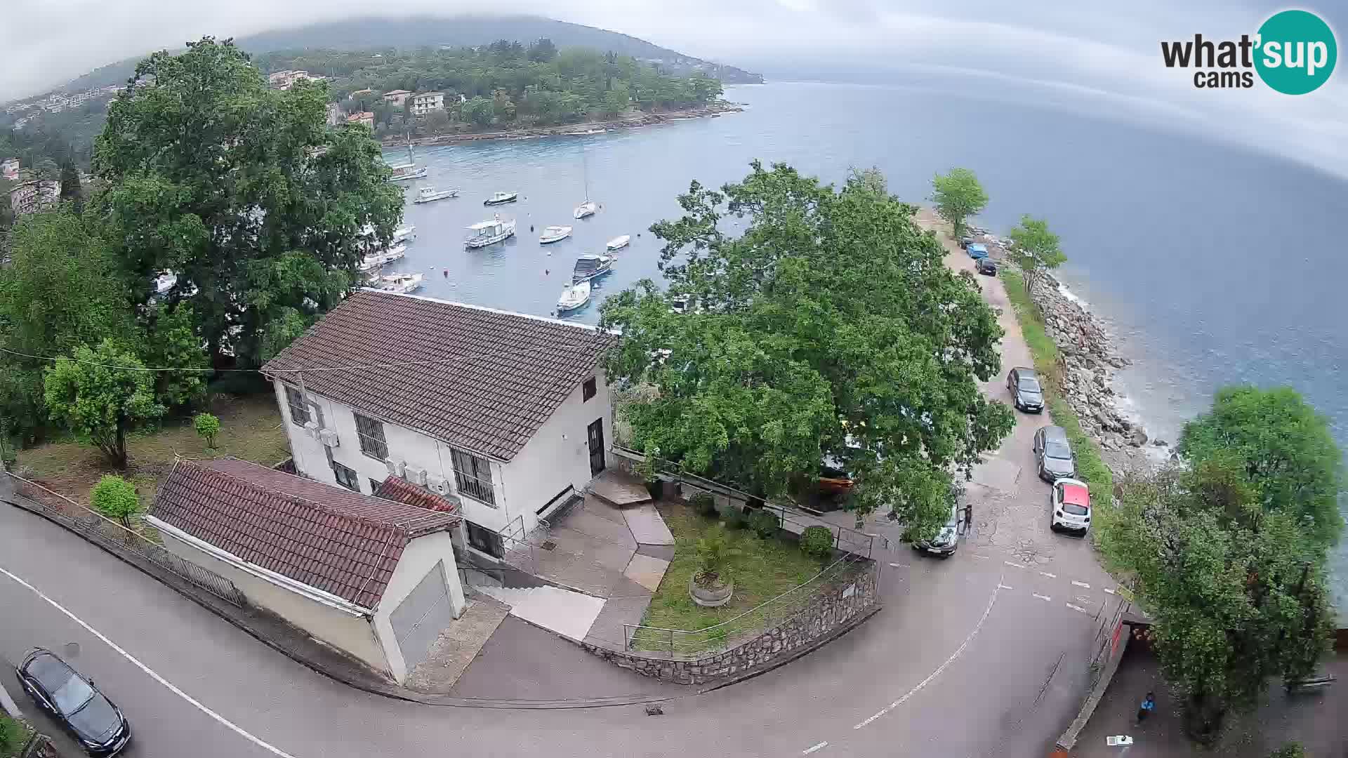 Ika Harbor Webcam – LIVE View of the Harbor and Opatija Lights