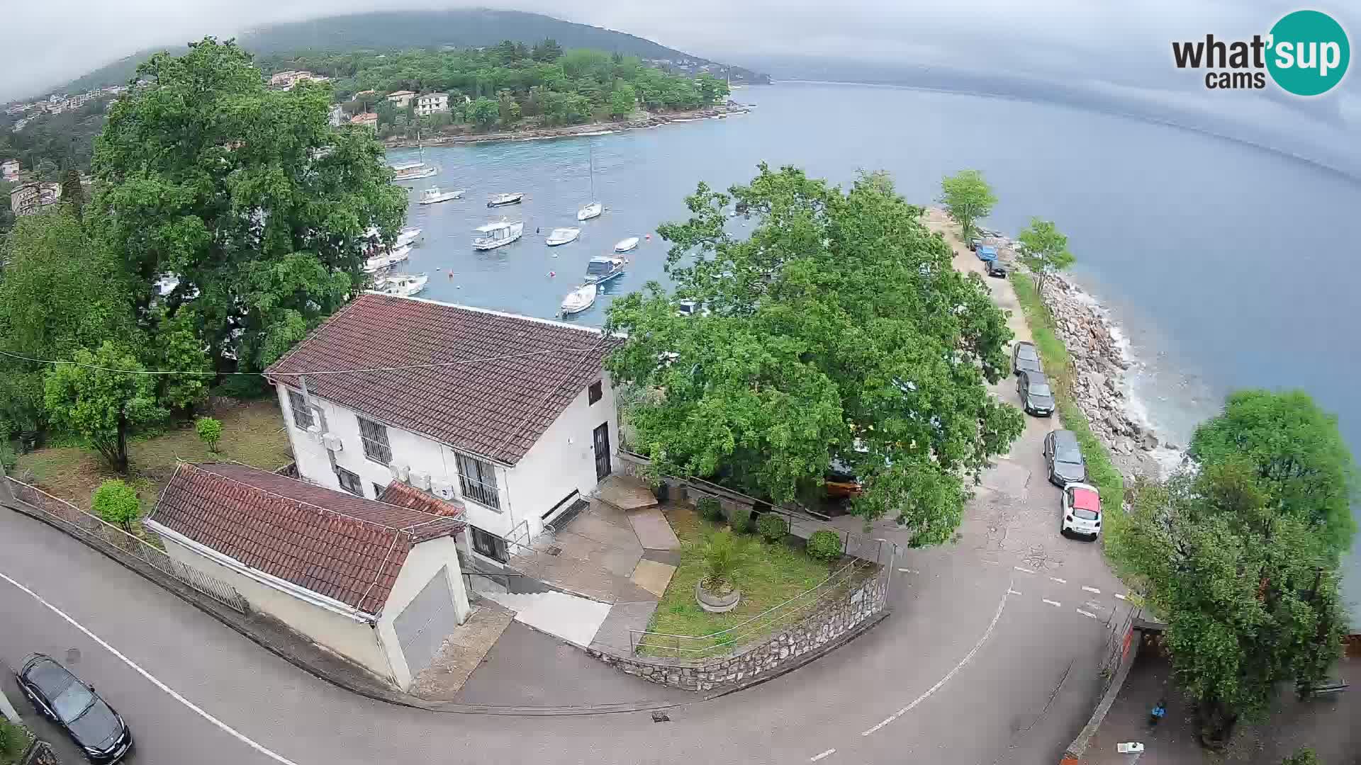 Webcam port d’Ika – Vue en direct et lumières d’Opatija