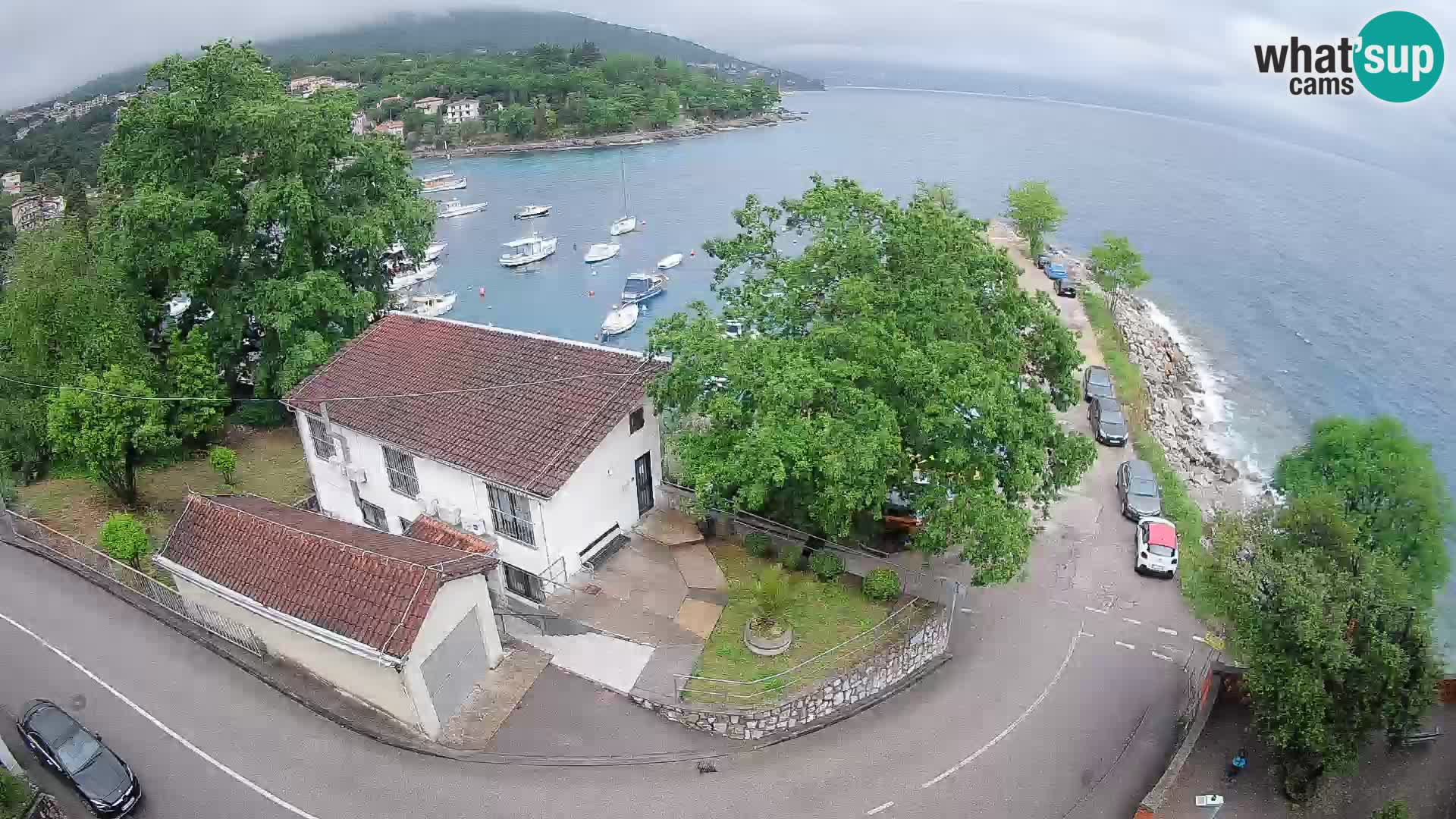 Ika Harbor Webcam – LIVE View of the Harbor and Opatija Lights