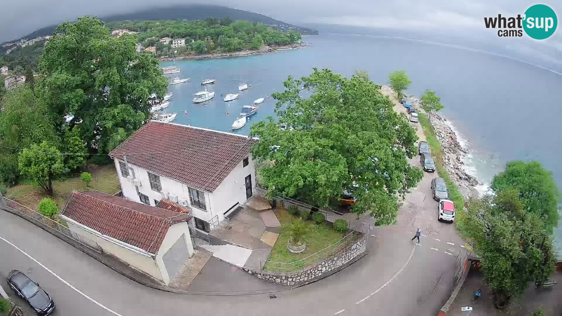 Ika Harbor Webcam – LIVE View of the Harbor and Opatija Lights