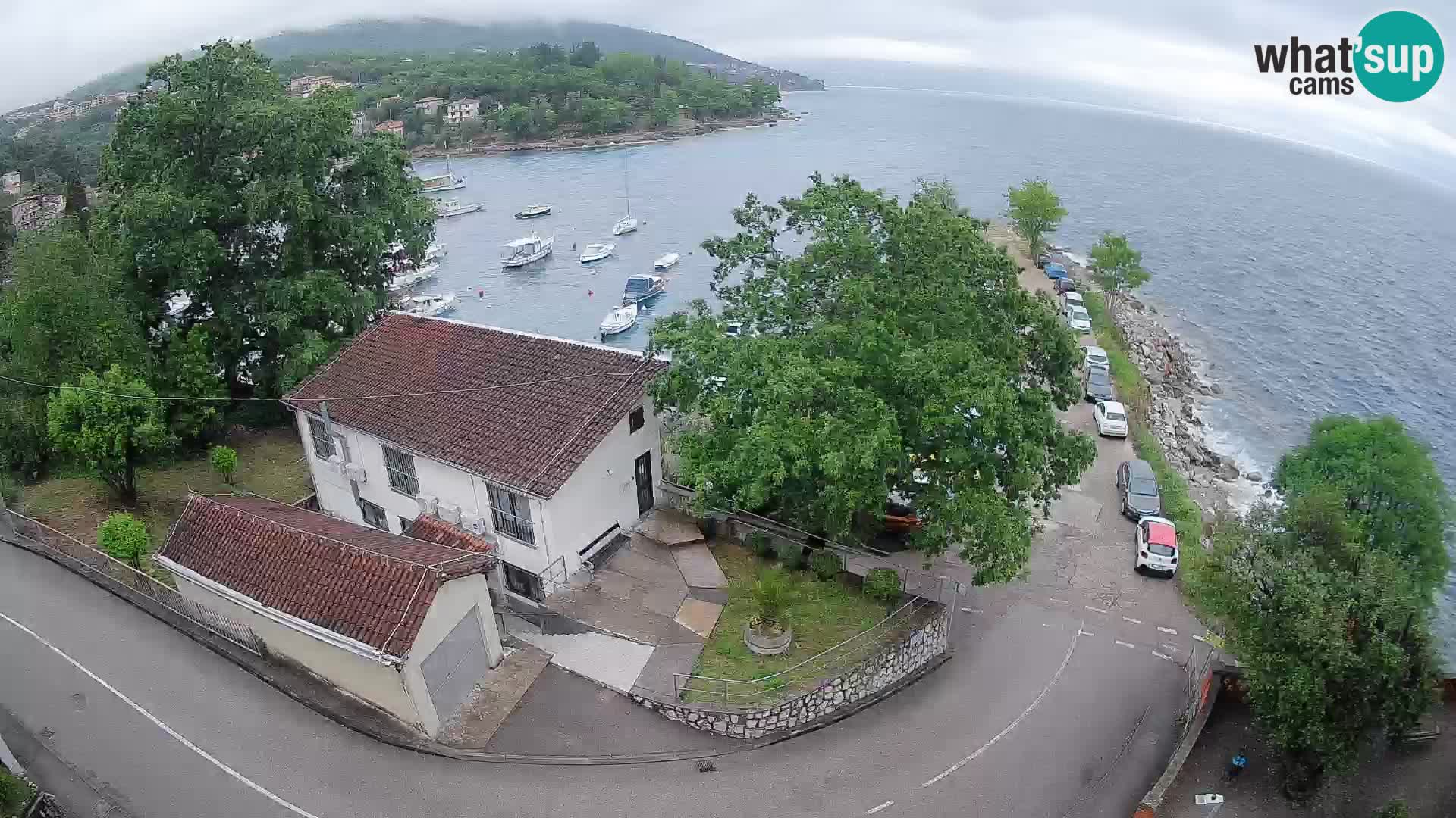 Webcam port d’Ika – Vue en direct et lumières d’Opatija