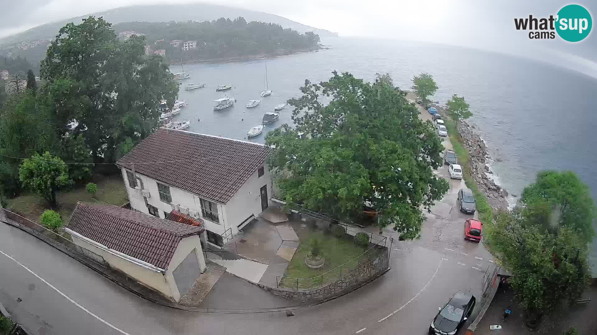 Webcam puerto de Ika – Vista en directo y luces de Opatija