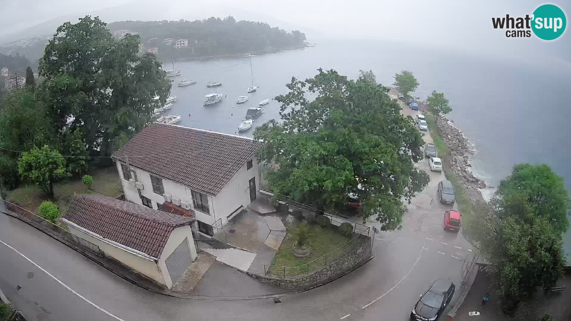 Webcam puerto de Ika – Vista en directo y luces de Opatija