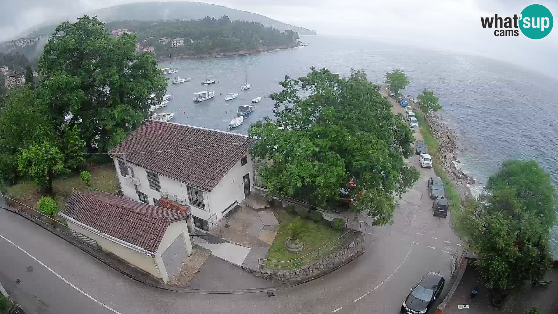 Ika Harbor Webcam – LIVE View of the Harbor and Opatija Lights