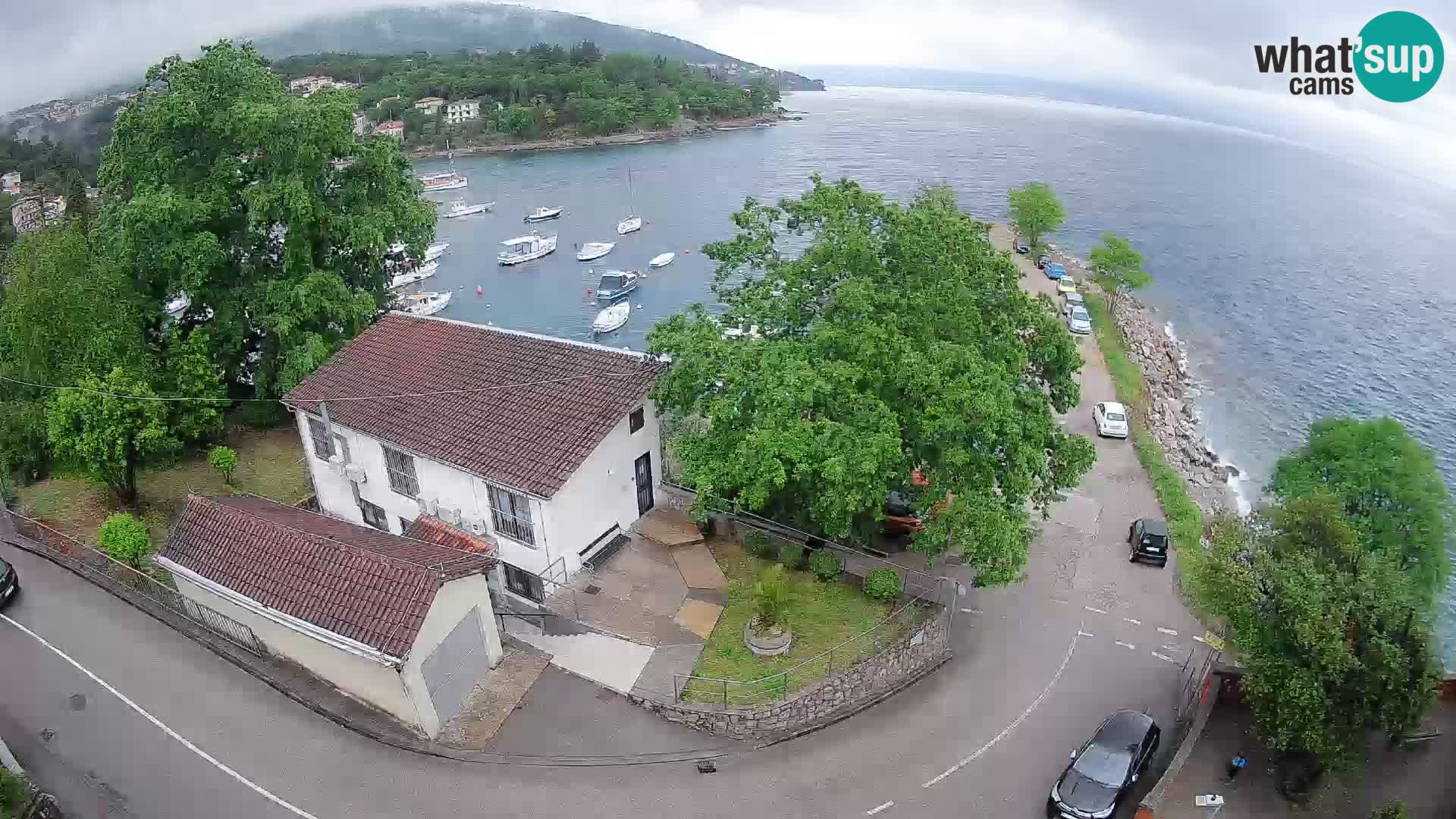 Webcam porto Ika – Vista LIVE sul porto e le luci di Opatija
