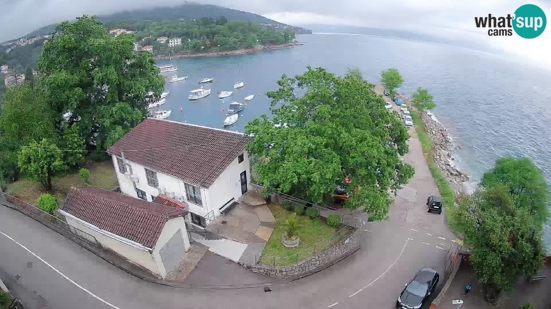 Webcam porto Ika – Vista LIVE sul porto e le luci di Opatija
