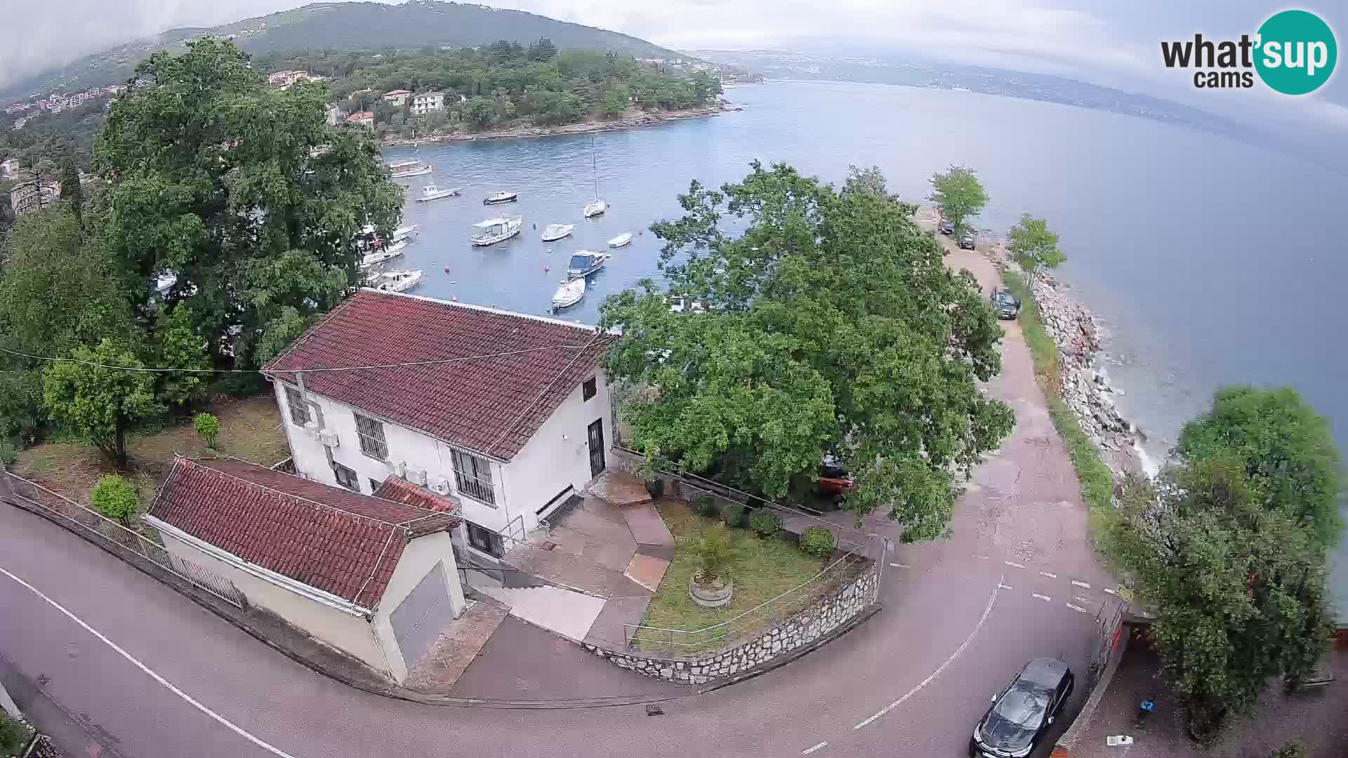 Ika Harbor Webcam – LIVE View of the Harbor and Opatija Lights