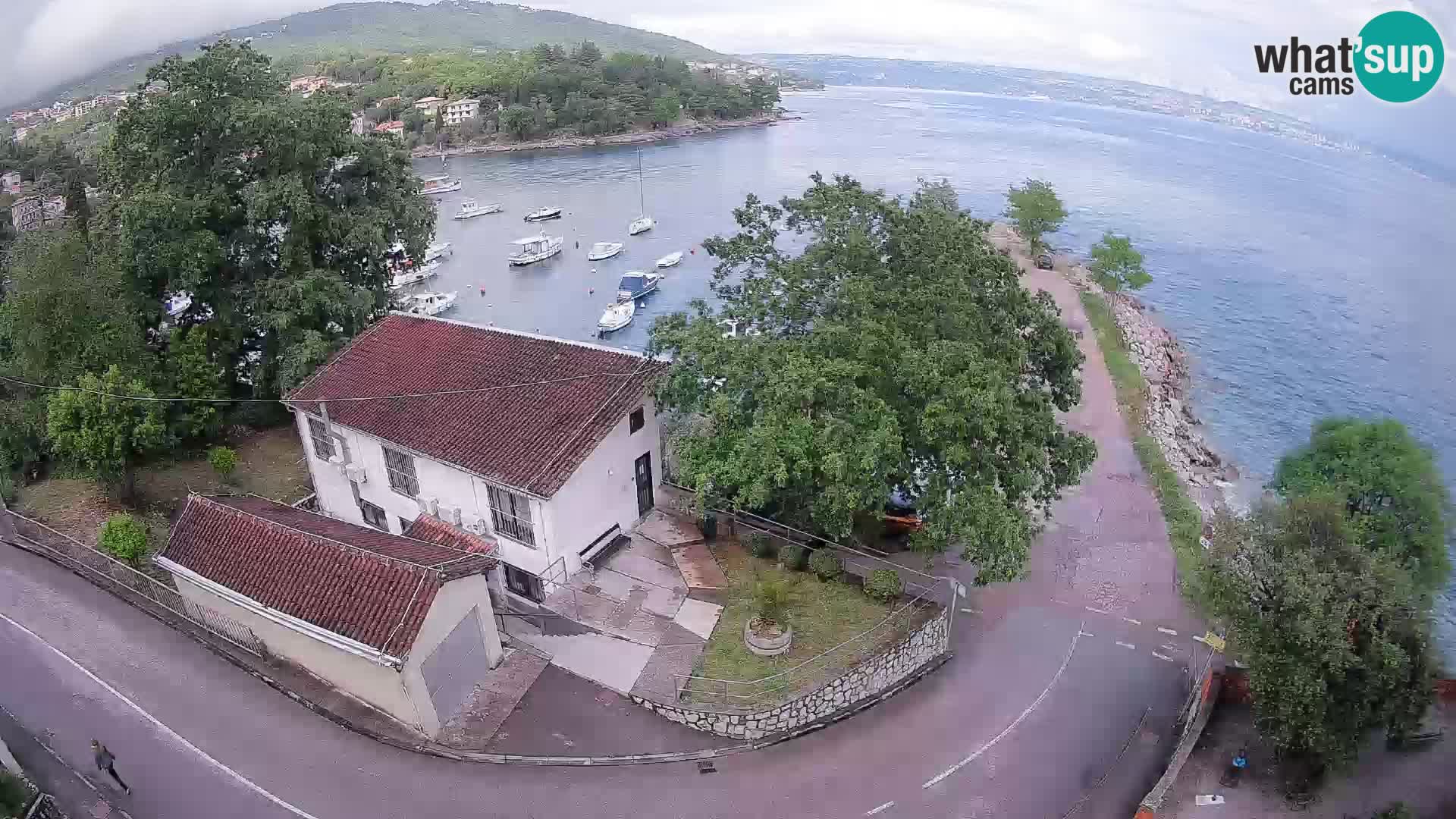 Web kamera luka Ika – Pogled uživo na luku i svjetla Opatije