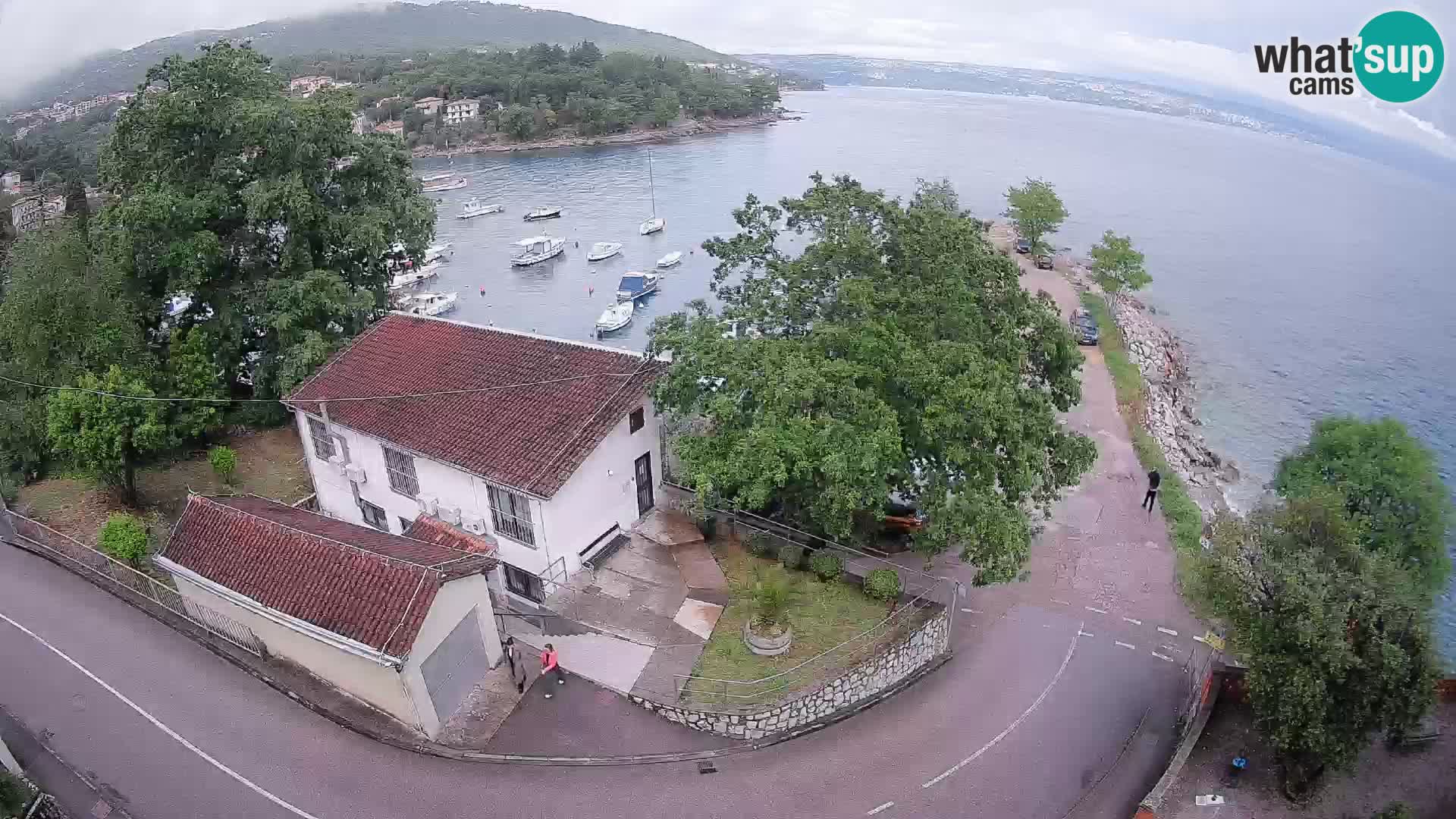Webcam porto Ika – Vista LIVE sul porto e le luci di Opatija