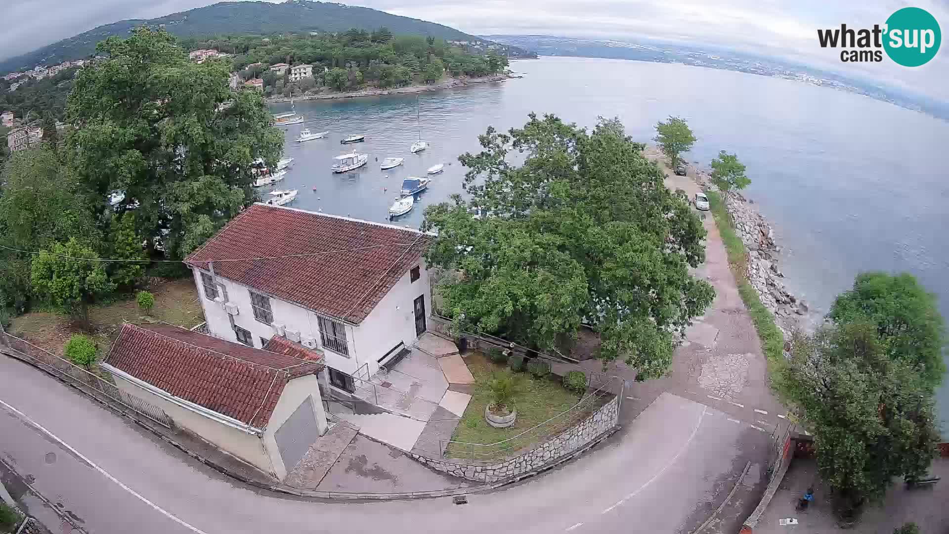 Ika Harbor Webcam – LIVE View of the Harbor and Opatija Lights