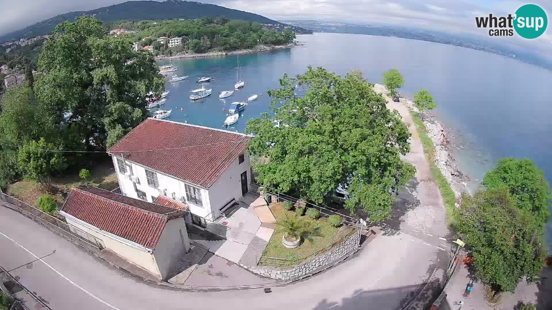 Ika Harbor Webcam – LIVE View of the Harbor and Opatija Lights