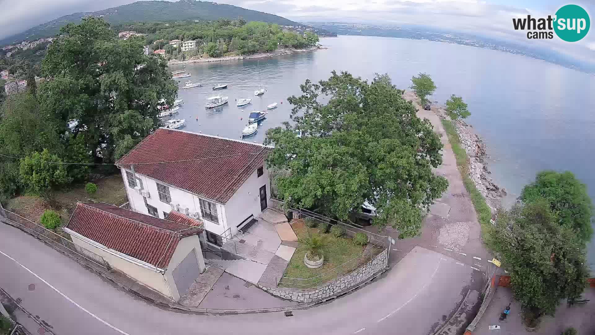 Webcam port d’Ika – Vue en direct et lumières d’Opatija