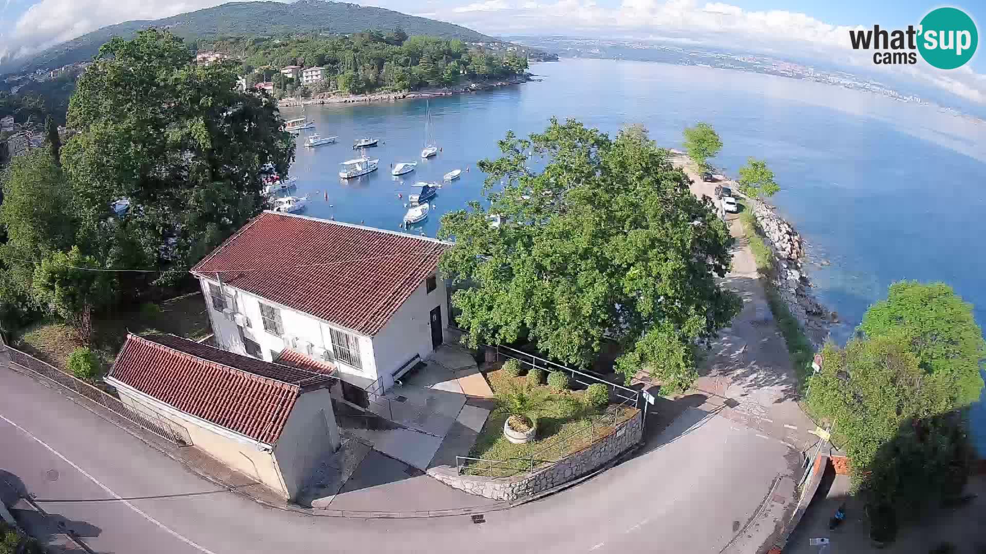 Ika Harbor Webcam – LIVE View of the Harbor and Opatija Lights