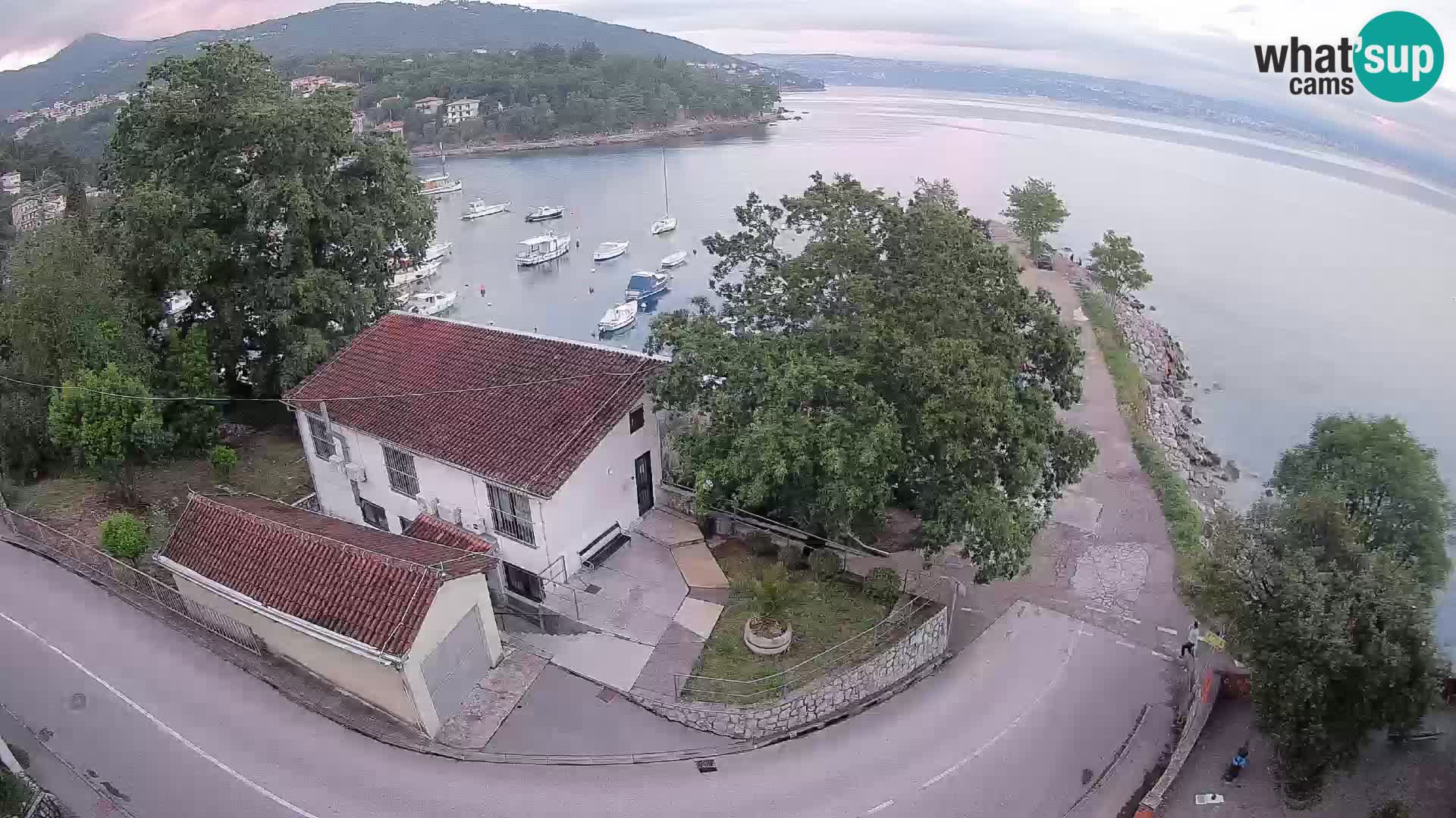 Webcam port d’Ika – Vue en direct et lumières d’Opatija
