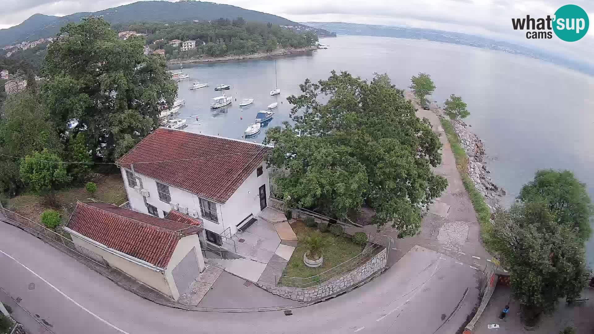 Ika Harbor Webcam – LIVE View of the Harbor and Opatija Lights