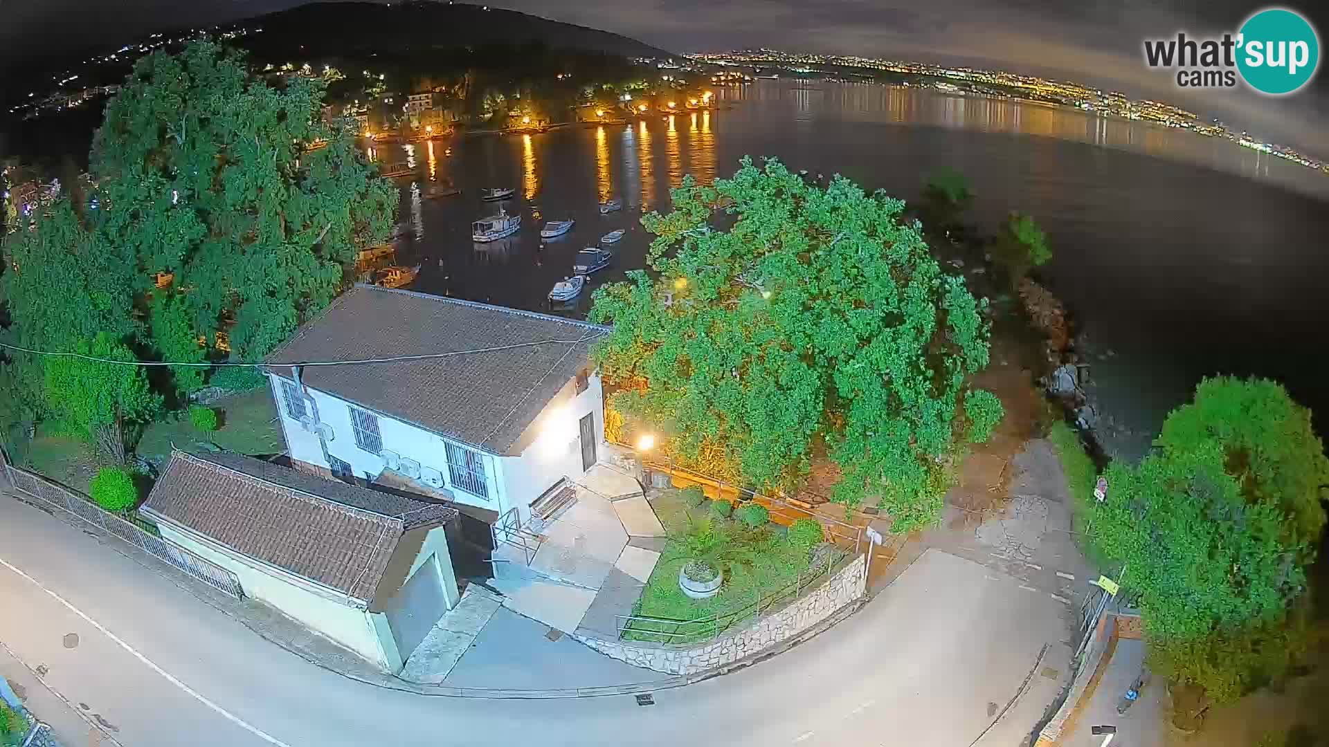 Webcam Ika Hafen – LIVE Blick auf den Hafen und die Lichter von Opatija