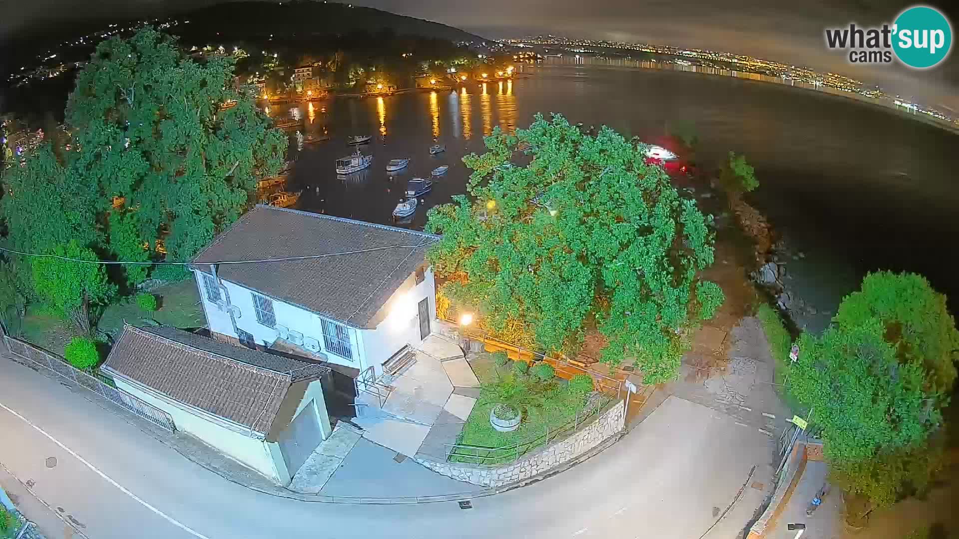 Webcam port d’Ika – Vue en direct et lumières d’Opatija