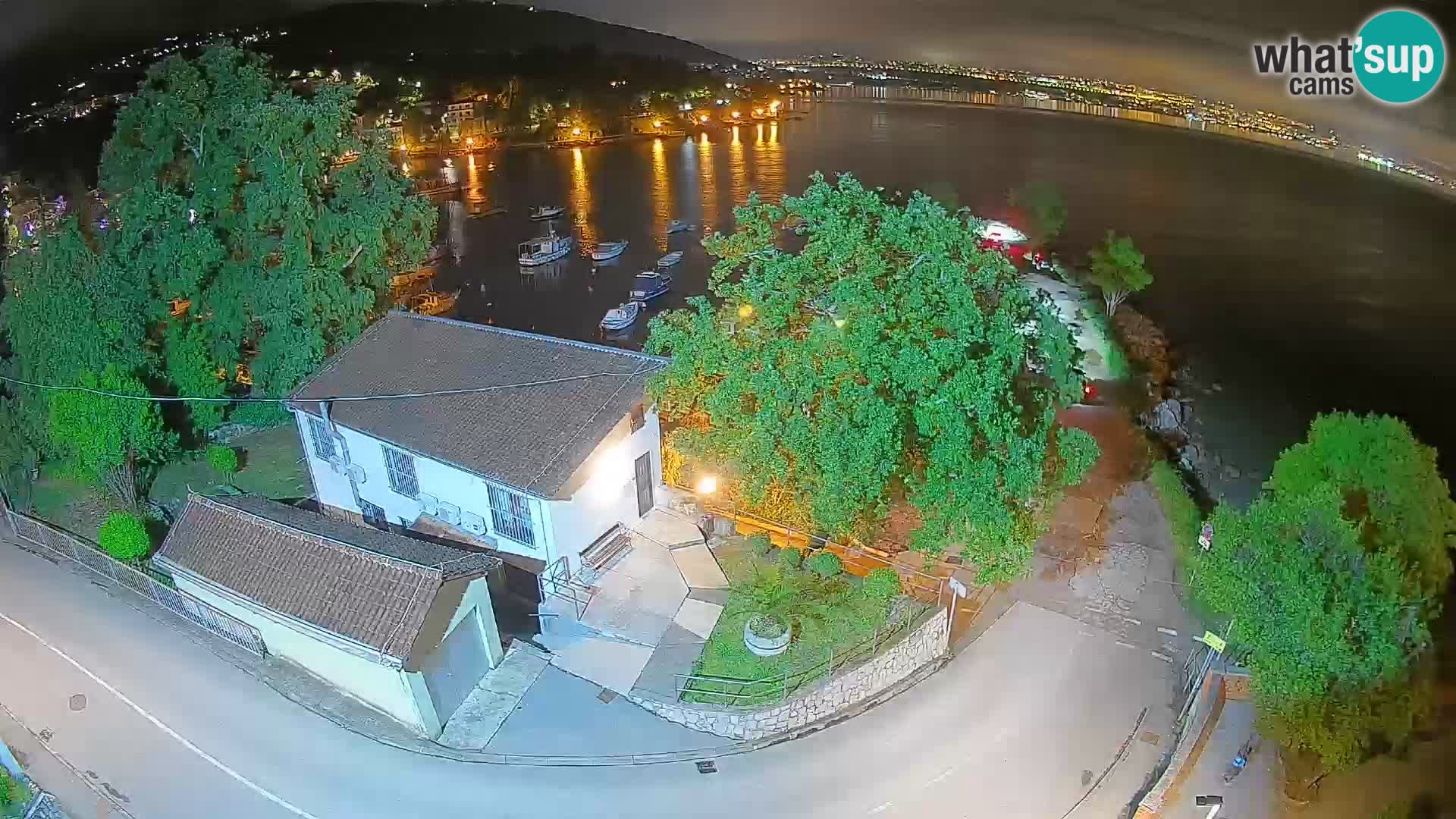 Webcam porto Ika – Vista LIVE sul porto e le luci di Opatija