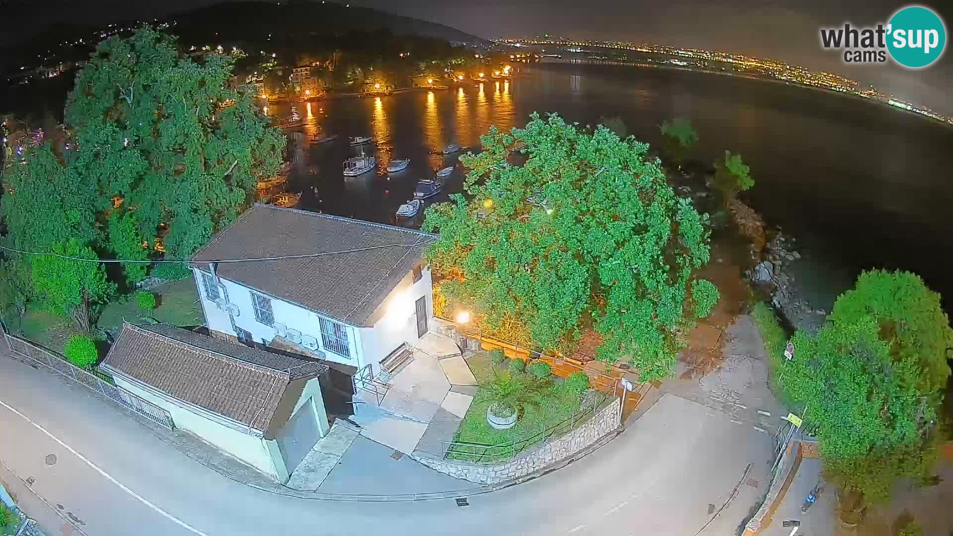 Webcam Ika Hafen – LIVE Blick auf den Hafen und die Lichter von Opatija