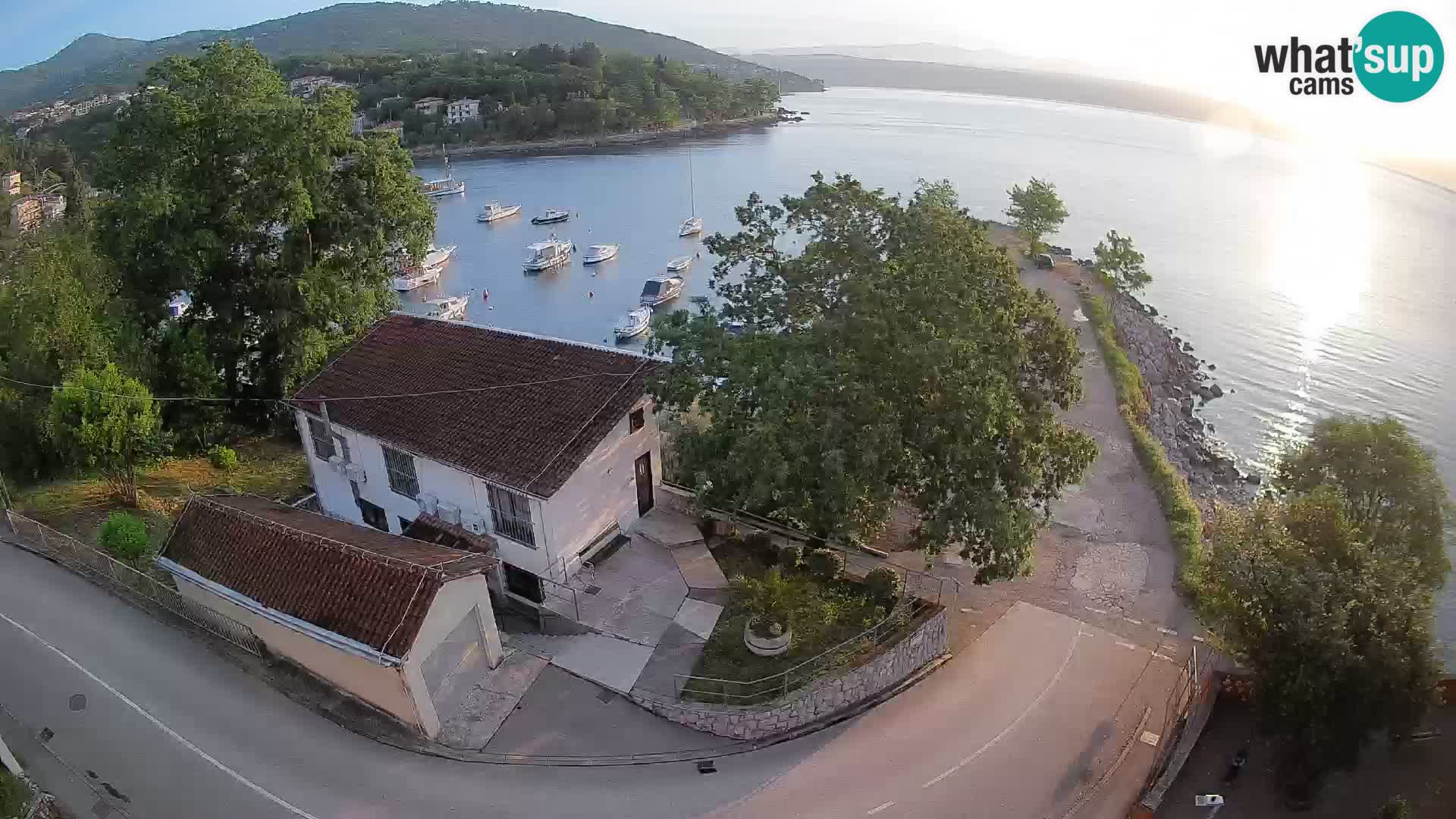 Webcam port d’Ika – Vue en direct et lumières d’Opatija