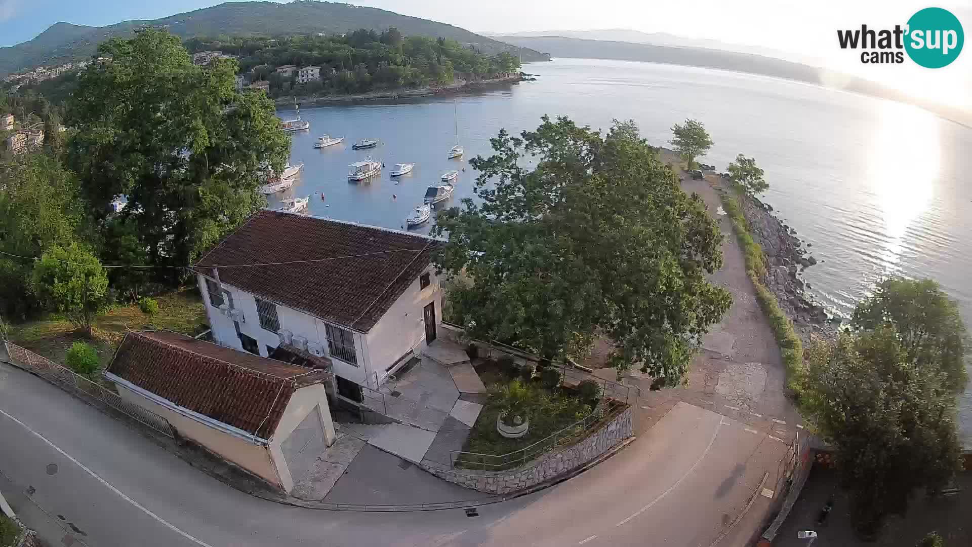 Webcam porto Ika – Vista LIVE sul porto e le luci di Opatija