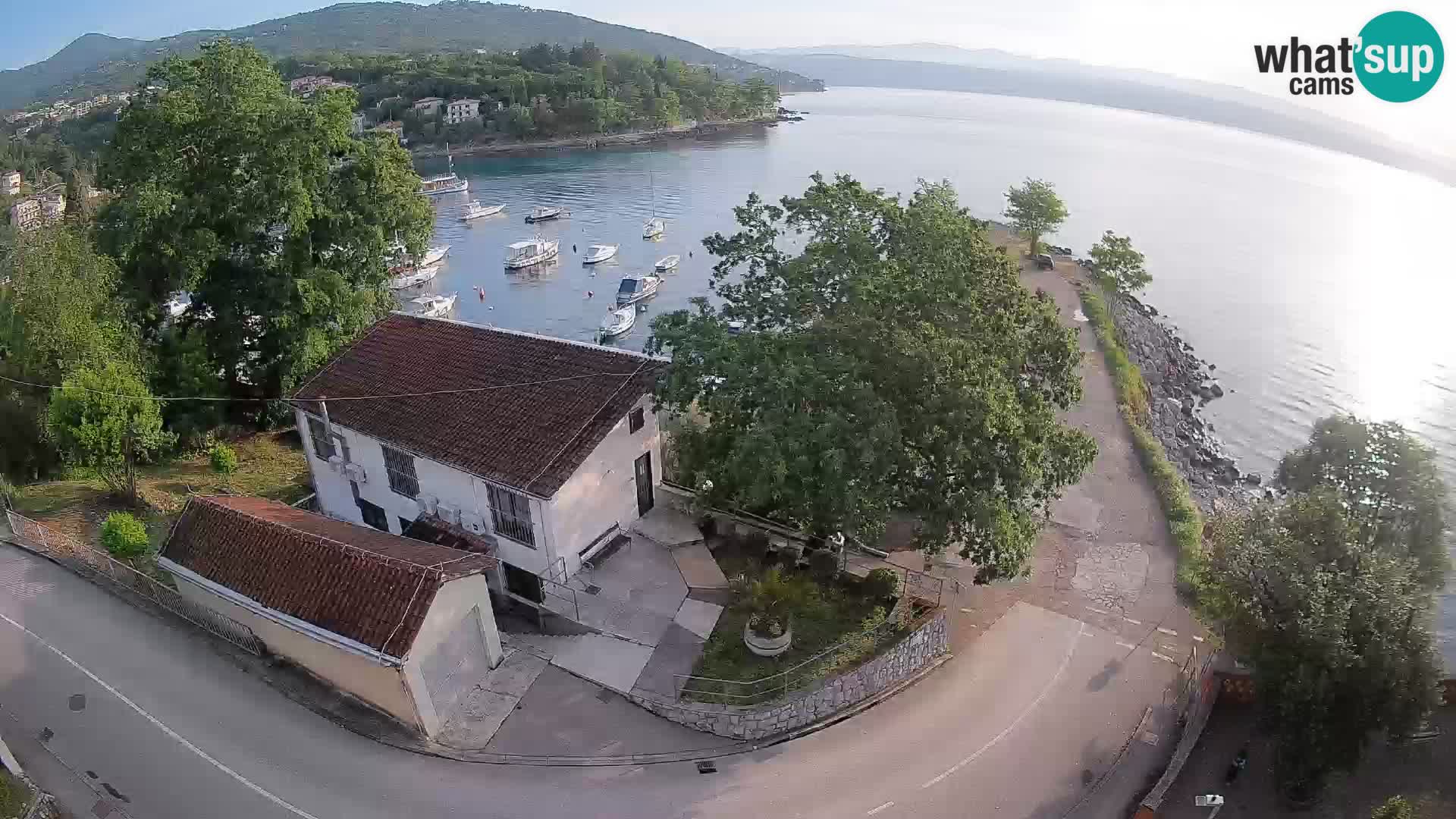 Webcam porto Ika – Vista LIVE sul porto e le luci di Opatija