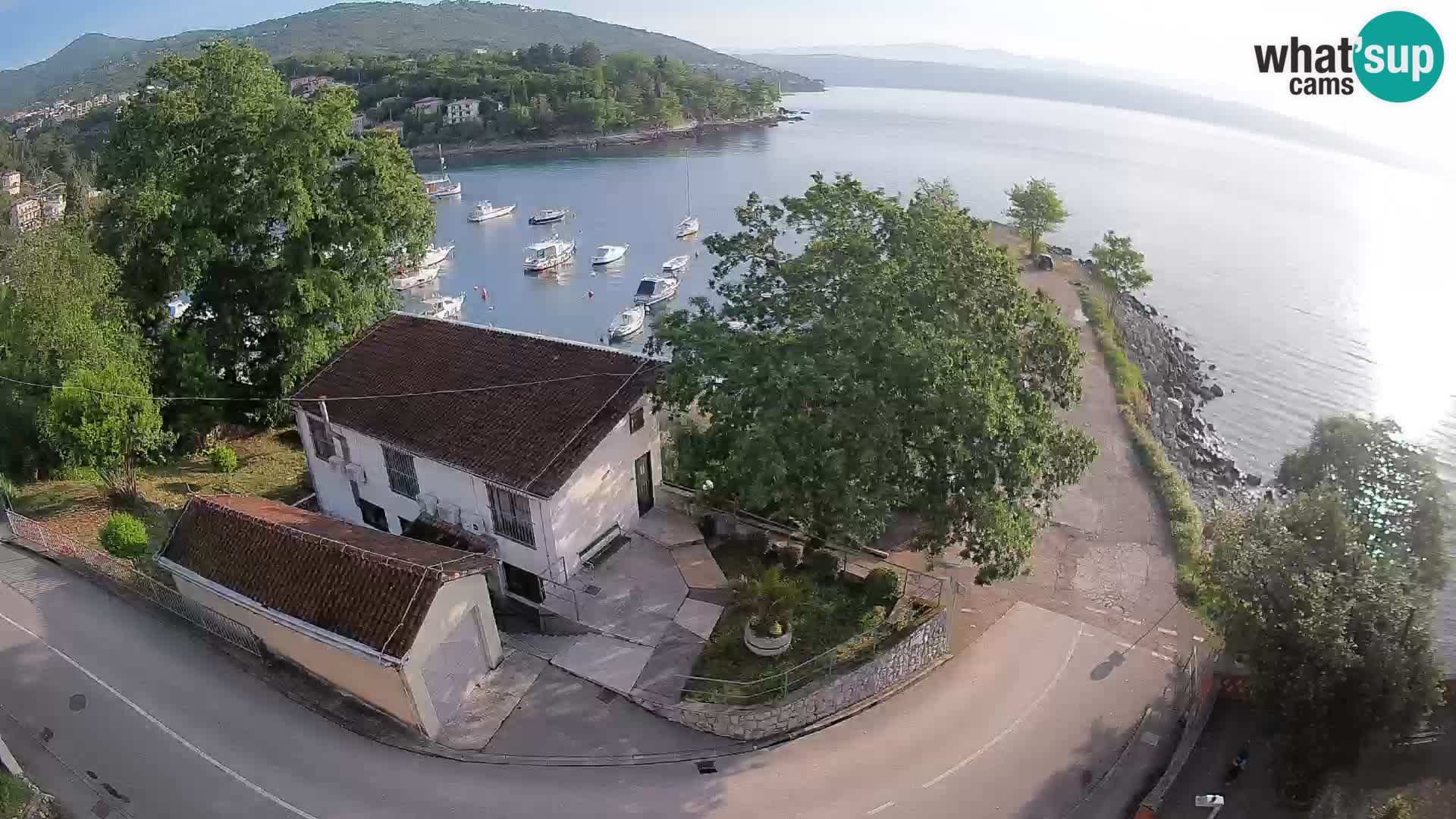 Webcam porto Ika – Vista LIVE sul porto e le luci di Opatija