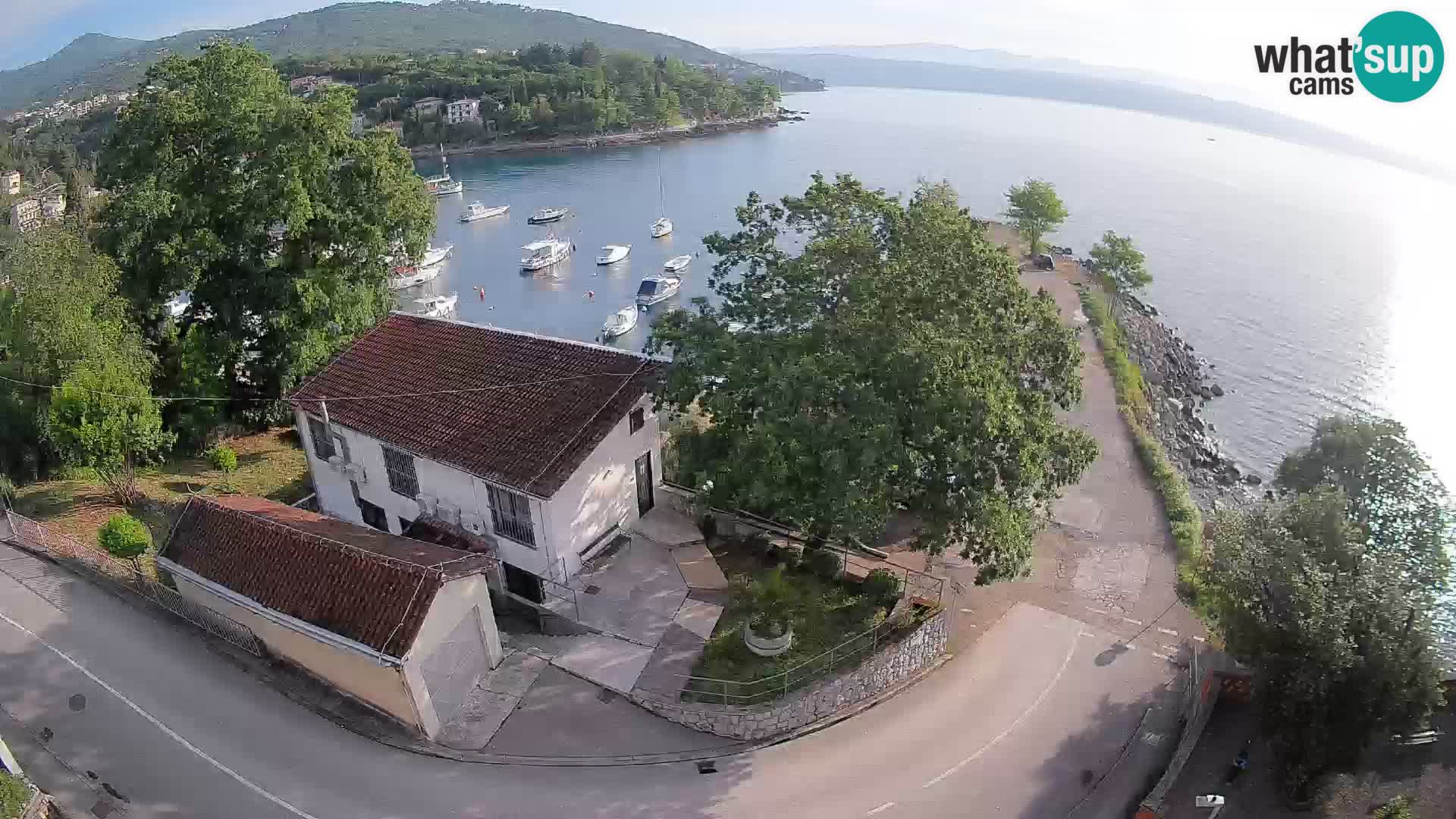 Webcam port d’Ika – Vue en direct et lumières d’Opatija