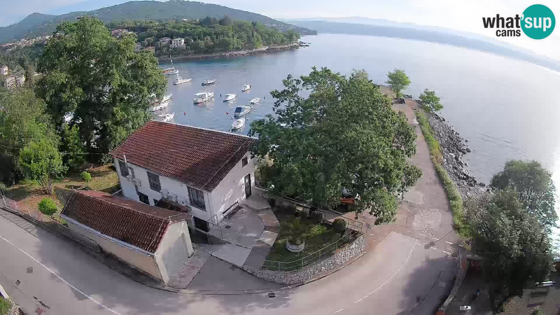 Webcam porto Ika – Vista LIVE sul porto e le luci di Opatija