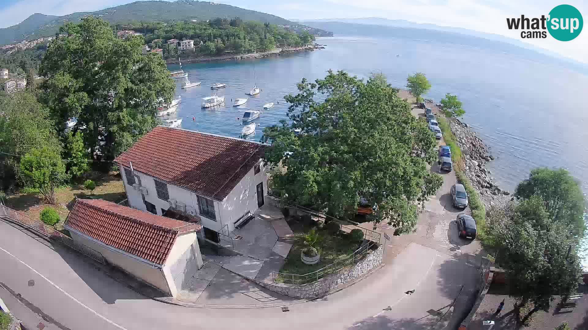 Webcam porto Ika – Vista LIVE sul porto e le luci di Opatija