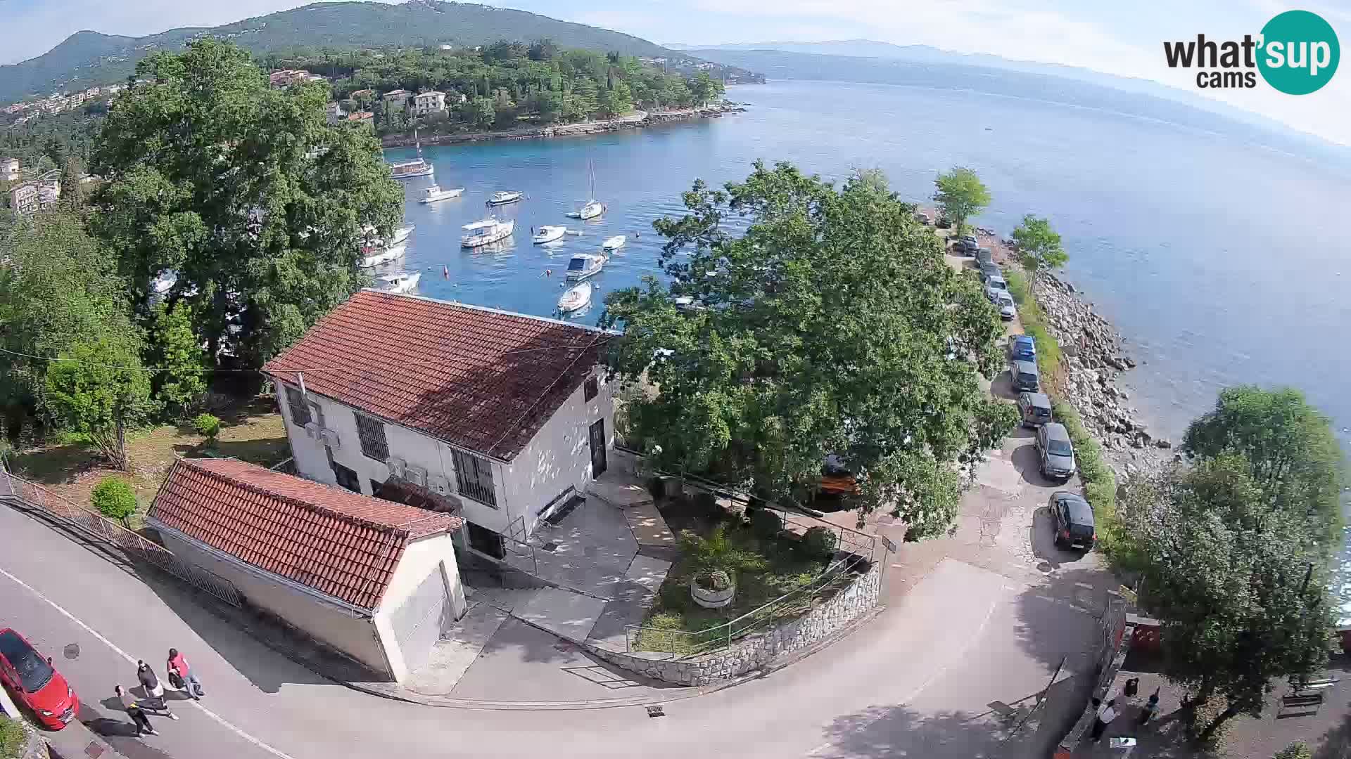 Ika Harbor Webcam – LIVE View of the Harbor and Opatija Lights