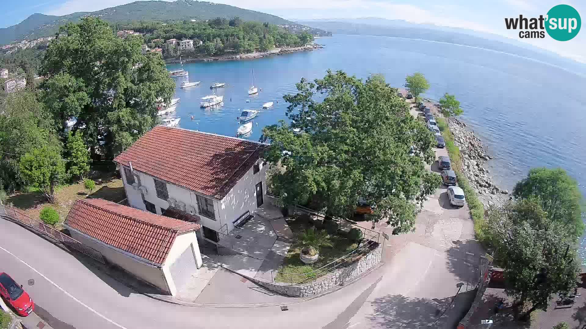 Ika Harbor Webcam – LIVE View of the Harbor and Opatija Lights