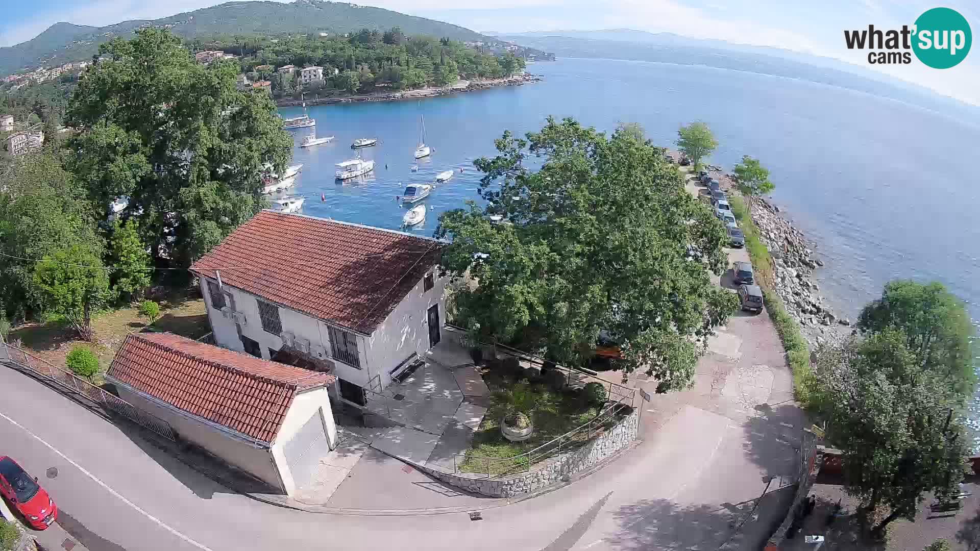 Webcam port d’Ika – Vue en direct et lumières d’Opatija