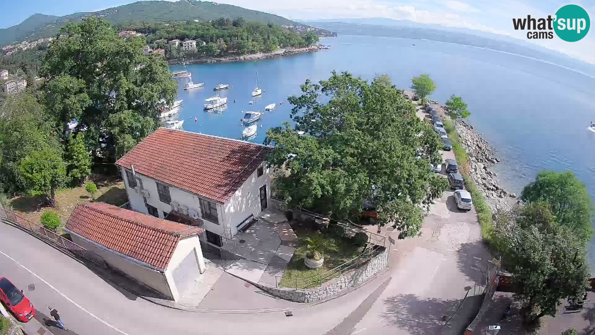 Webcam porto Ika – Vista LIVE sul porto e le luci di Opatija