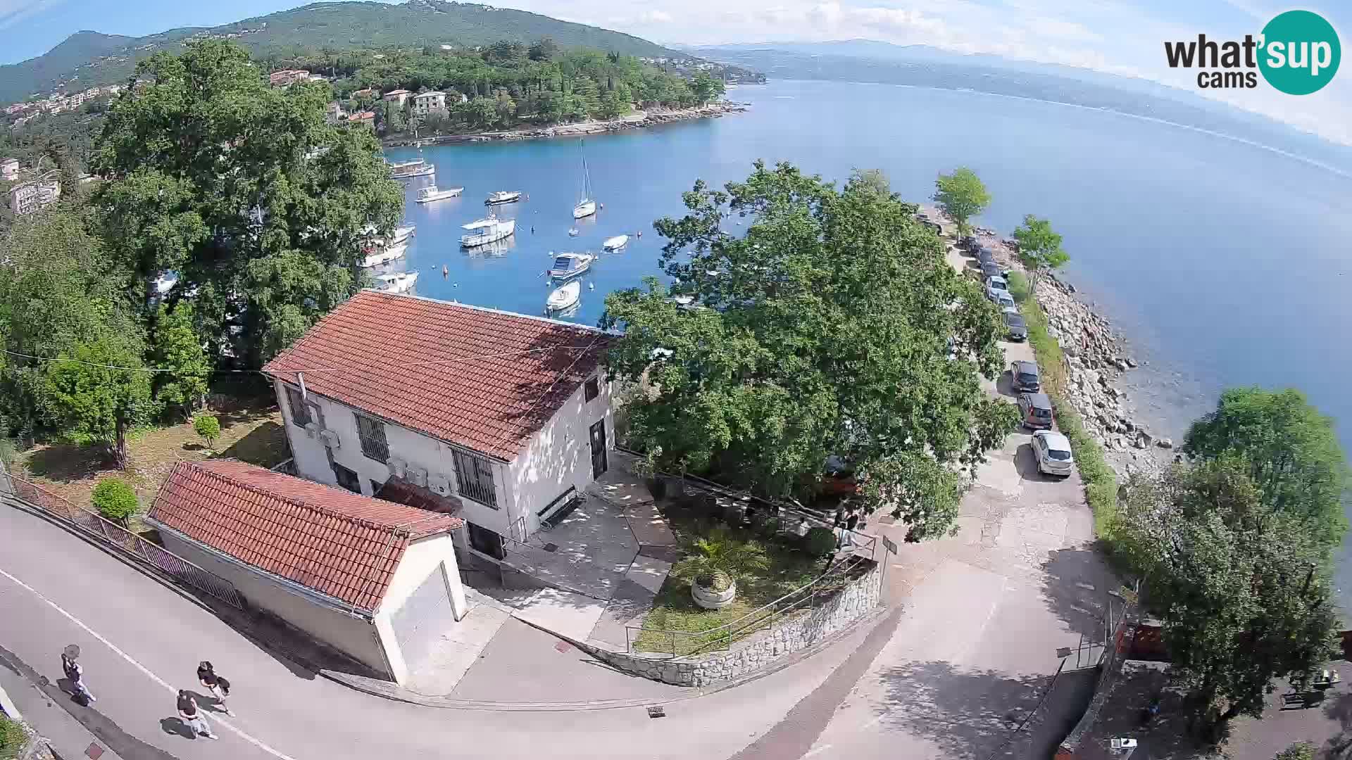 Webcam puerto de Ika – Vista en directo y luces de Opatija