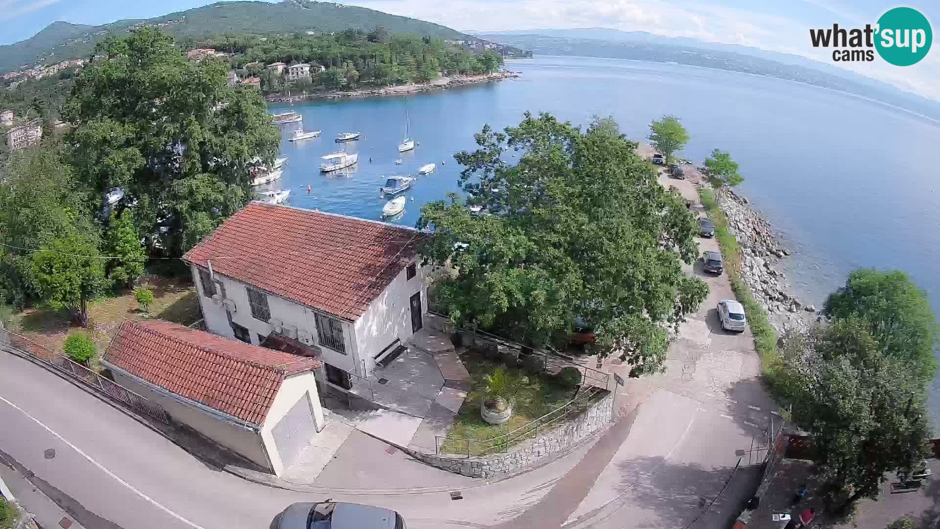 Webcam port d’Ika – Vue en direct et lumières d’Opatija