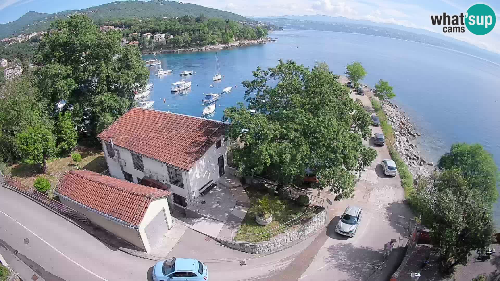 Webcam port d’Ika – Vue en direct et lumières d’Opatija
