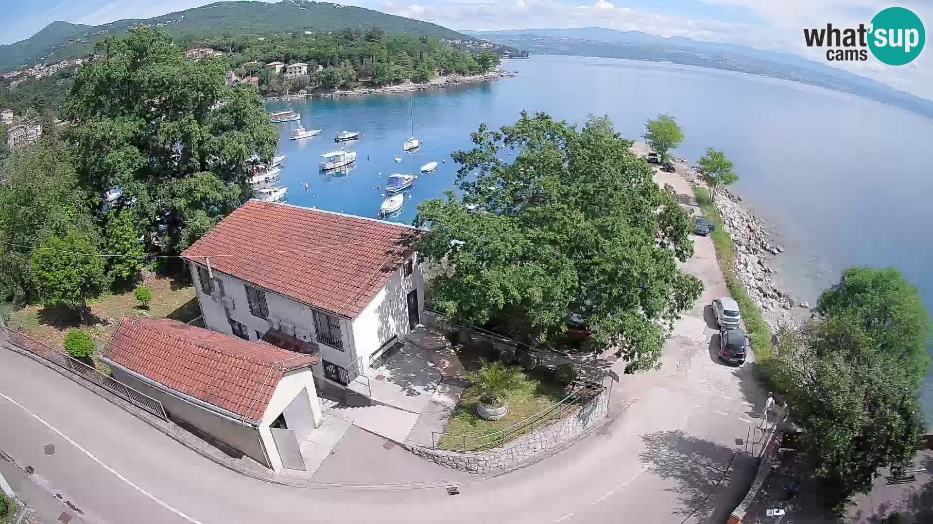 Webcam port d’Ika – Vue en direct et lumières d’Opatija
