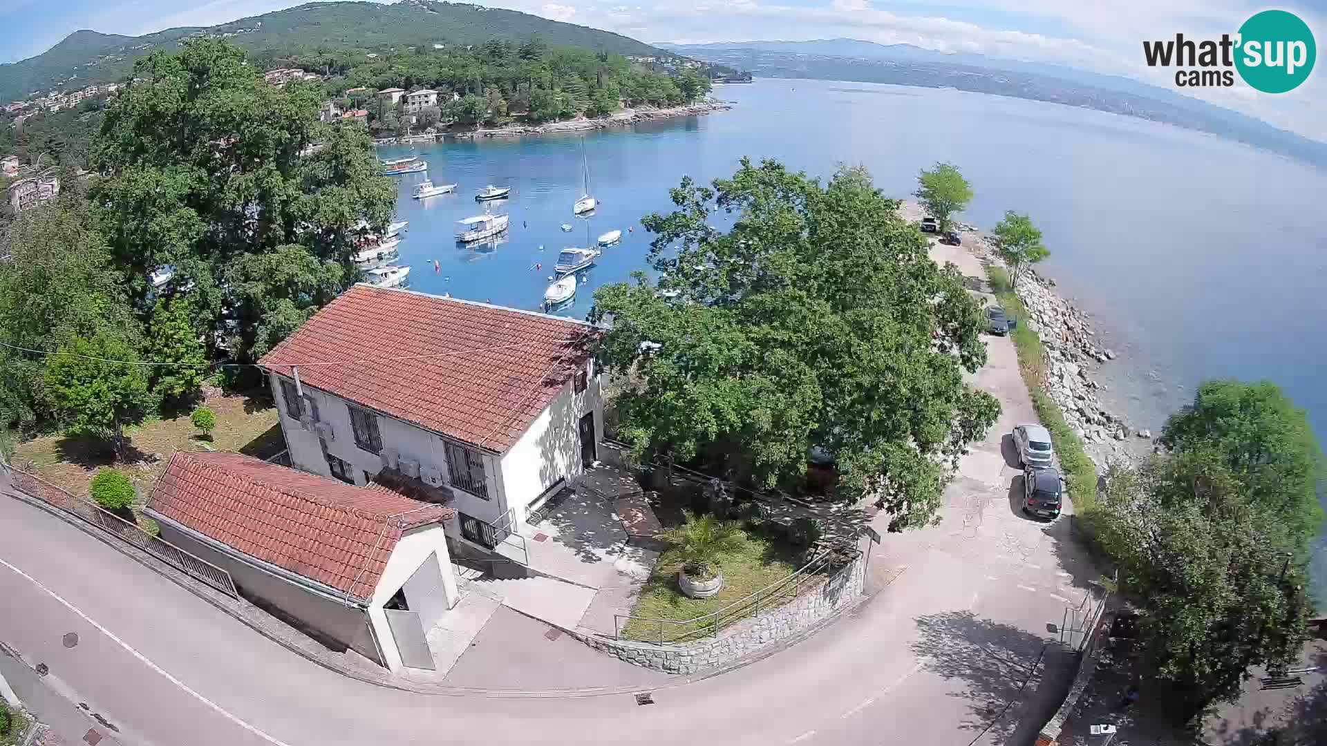 Webcam porto Ika – Vista LIVE sul porto e le luci di Opatija