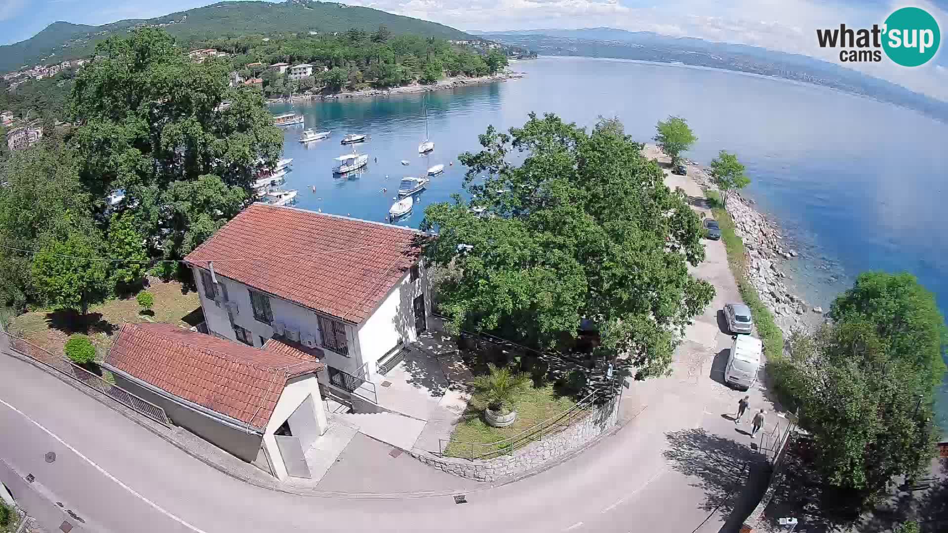 Ika Harbor Webcam – LIVE View of the Harbor and Opatija Lights
