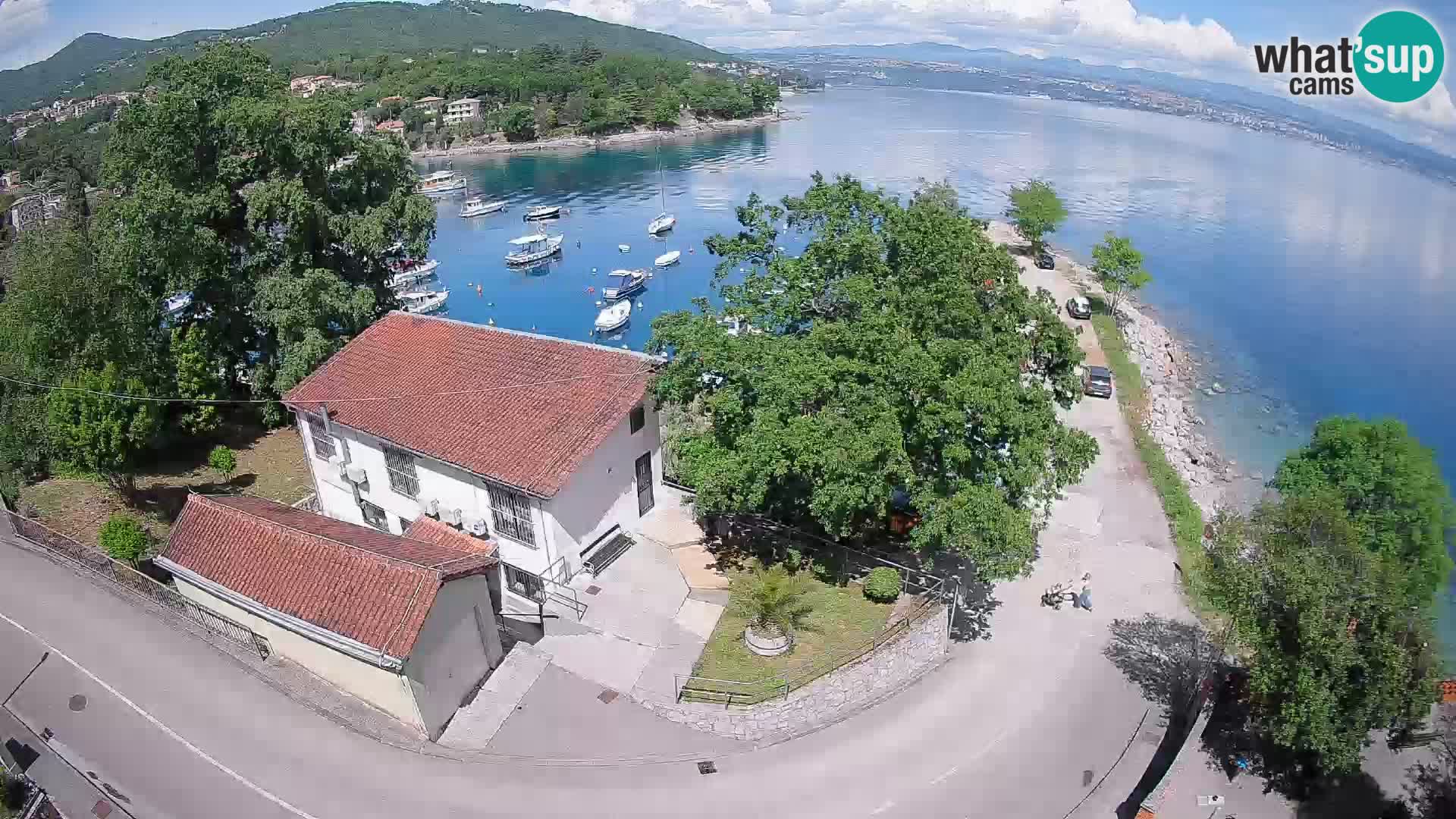 Webcam port d’Ika – Vue en direct et lumières d’Opatija